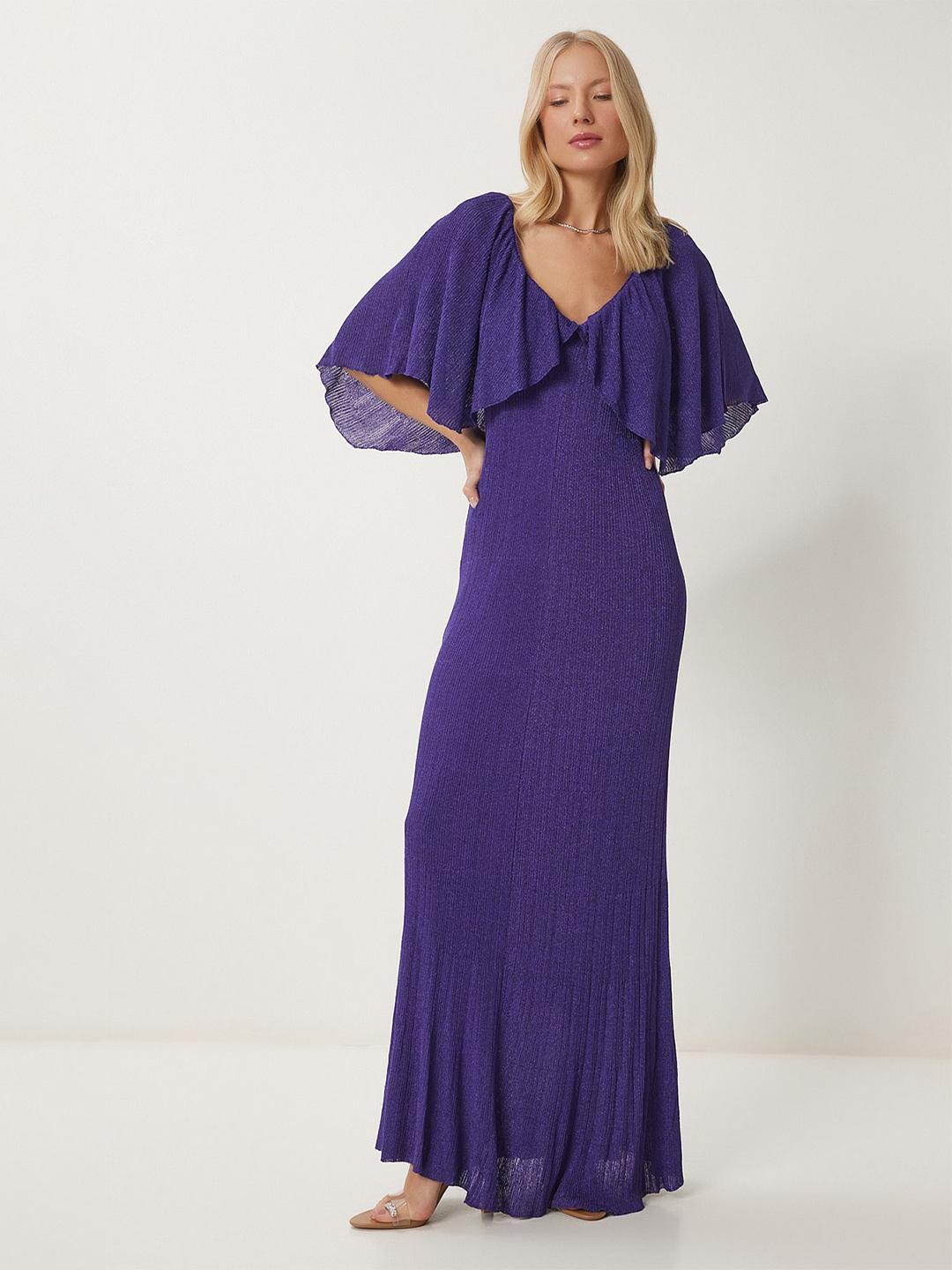 Happiness istanbul Flared Sleeve Maxi Dress