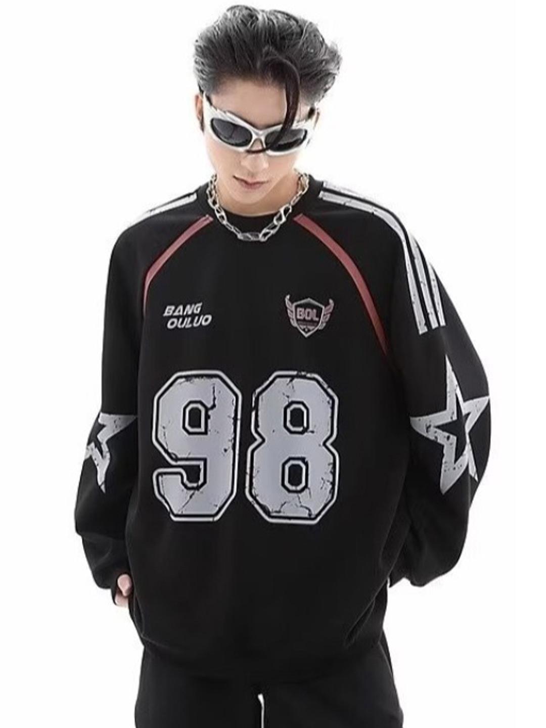 StyleCast x Revolte Men Oversized Typography Longline T-Shirt