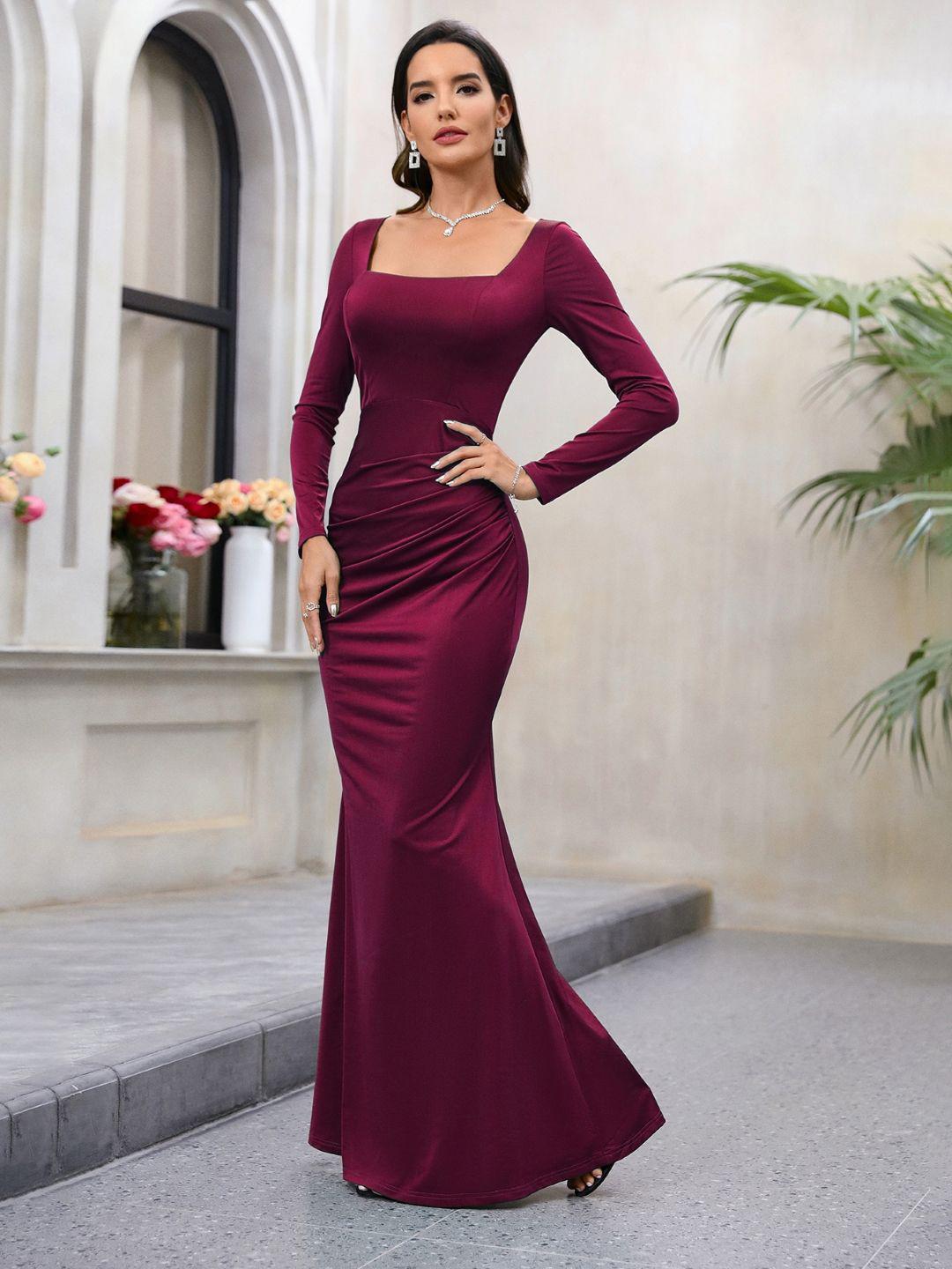 maxi bodycon dresses Plus Size Ribbed Long Sleeve Mock neck Mini Bodycon Dress main image 1