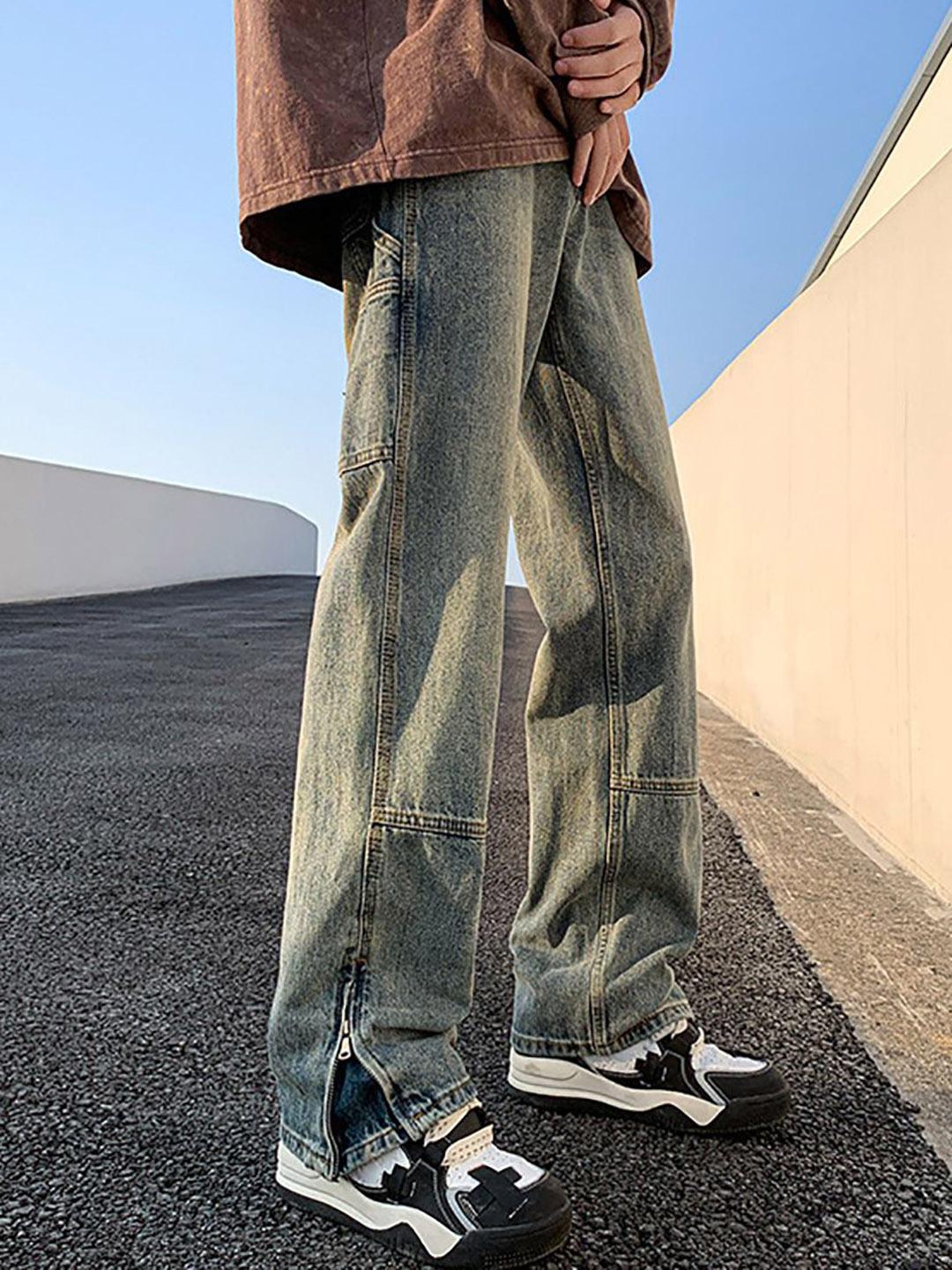 StyleCast x Revolte Men Regular Fit Heavy Fade Jeans