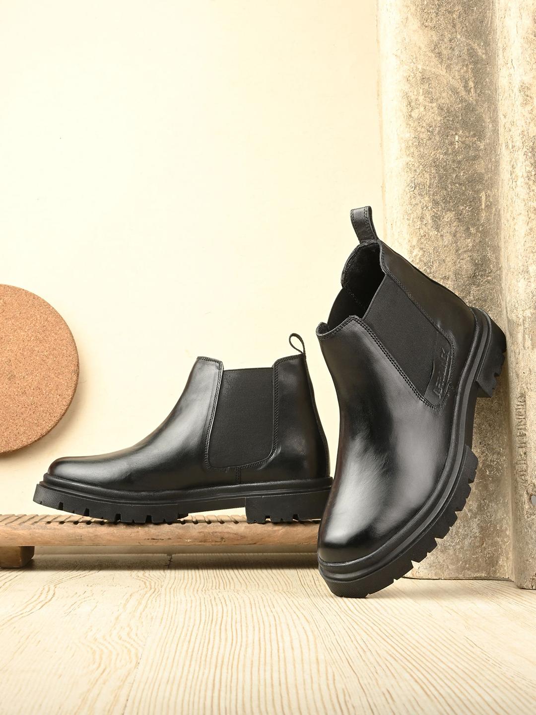 Buy AfroJack Men Korean Leather Chelsea Boots Boots for Men