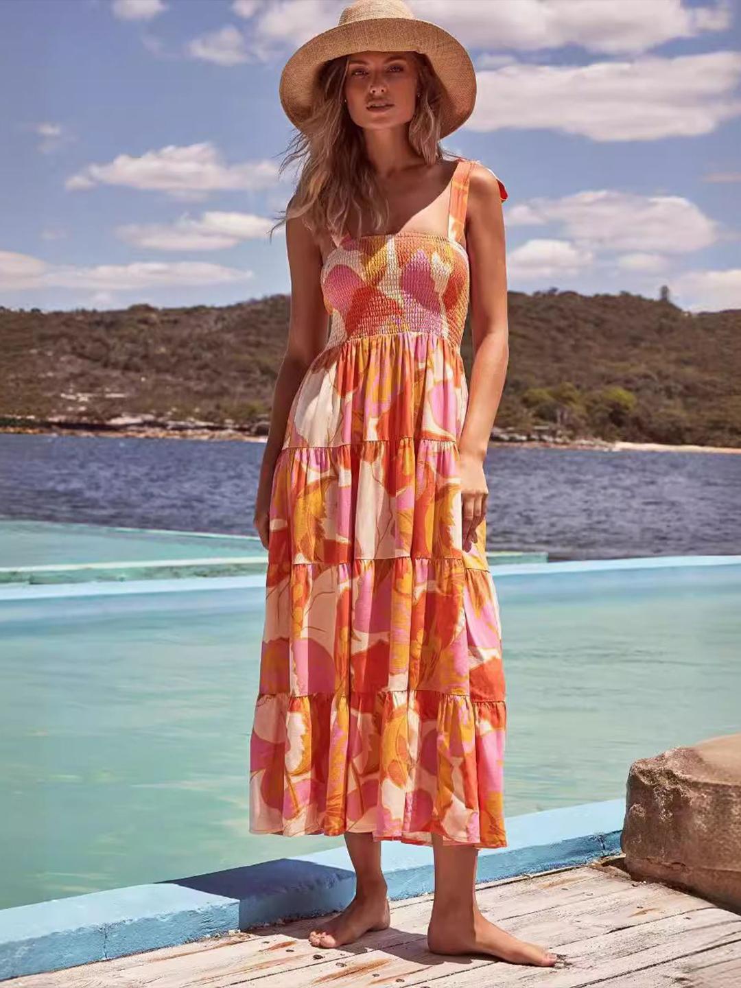 chinese dress ladies Buy Black Printed Cotton Fit And Flare One Piece Dress Online in USA at  $23.00