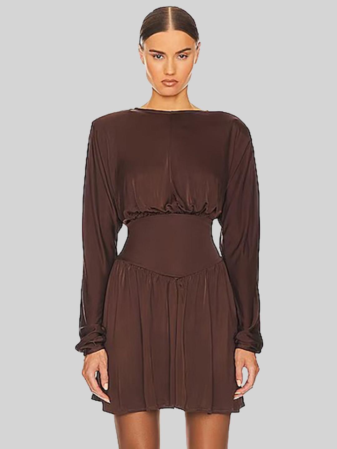Buy LULU & SKY Women Midriff Yoke Detal Mini Dress - Dresses for