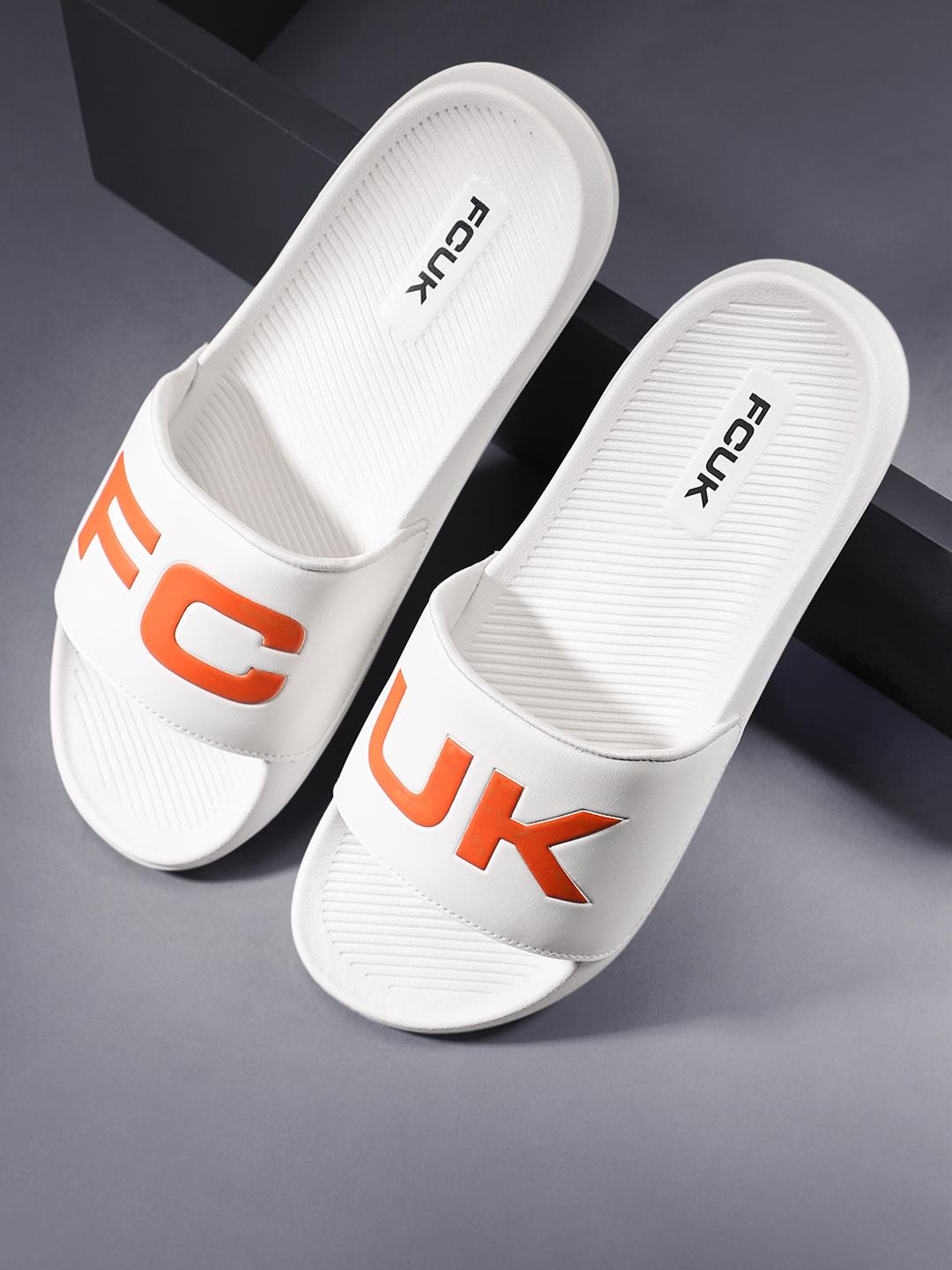 FCUK Men Printed Sliders