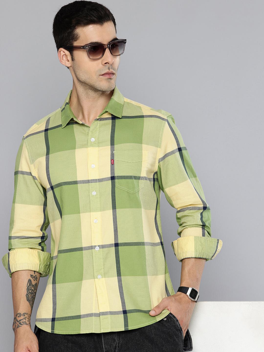 Levis Slim Fit Checked Cotton Shirt - Image 1