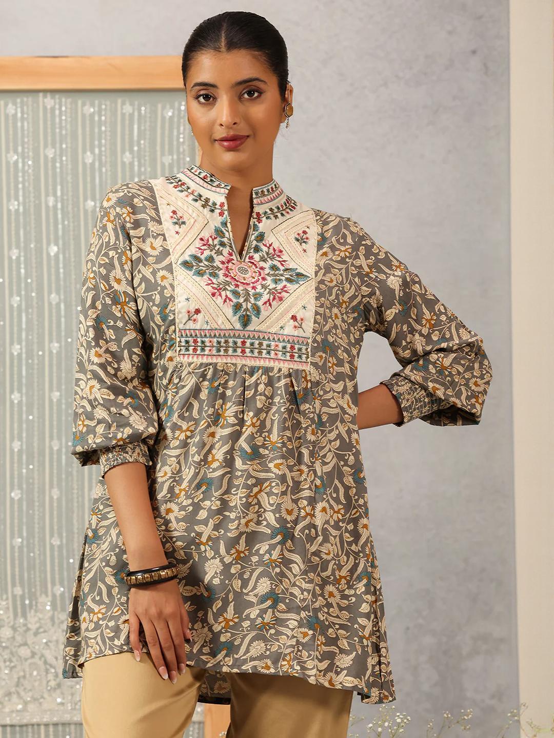 Buy Lakshita Women Viscose Rayon Printed Tunic - Tunics for Women