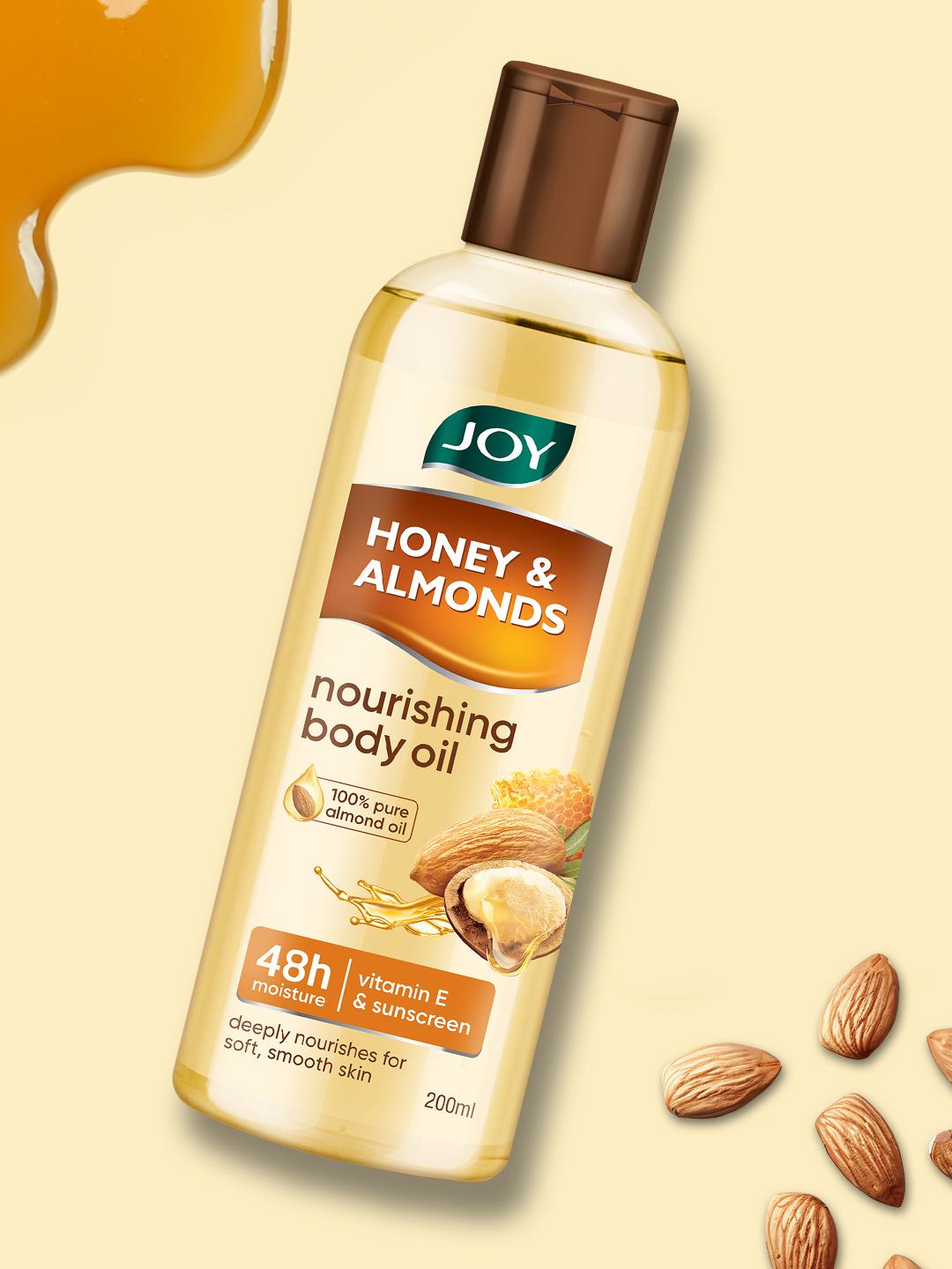 Buy JOY Honey Almonds Nourishing Body Oil, With Vitamin E
