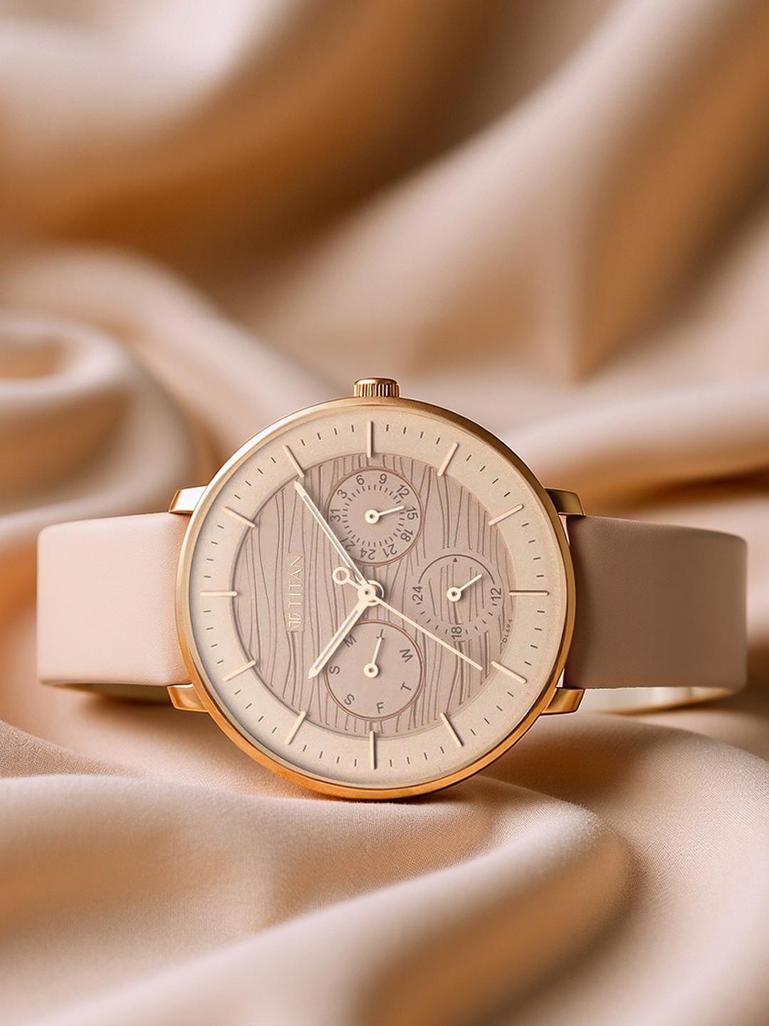 Buy Titan Workwear Multifunction Analog With Rose Gold Dial Watch