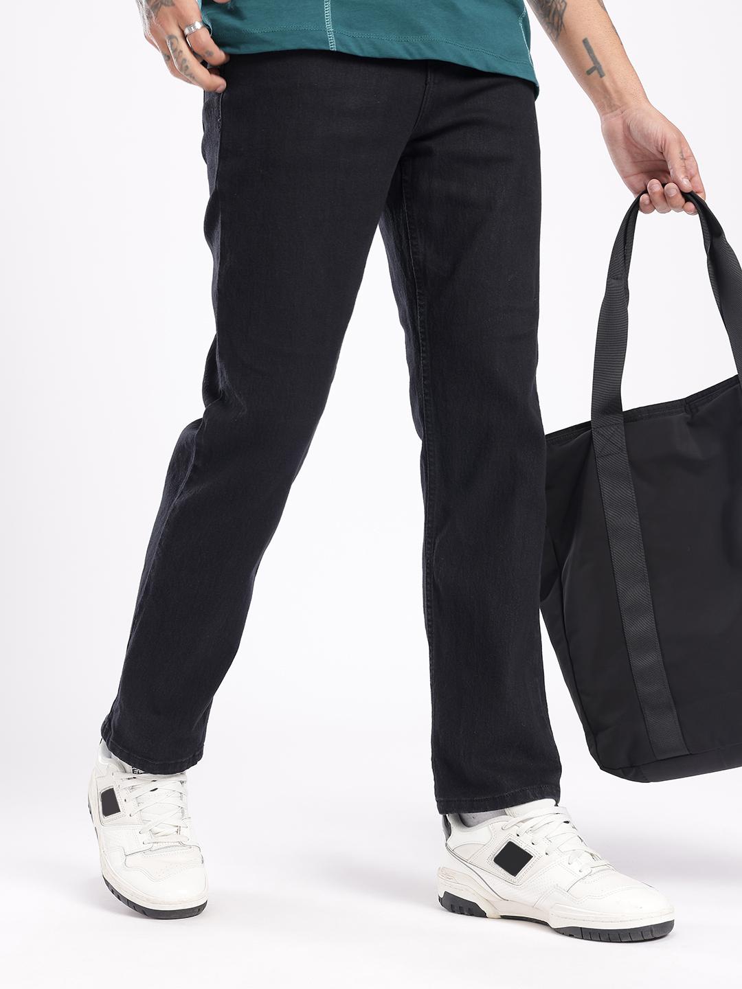 glitchez Men Straight Fit Stretchable Jeans