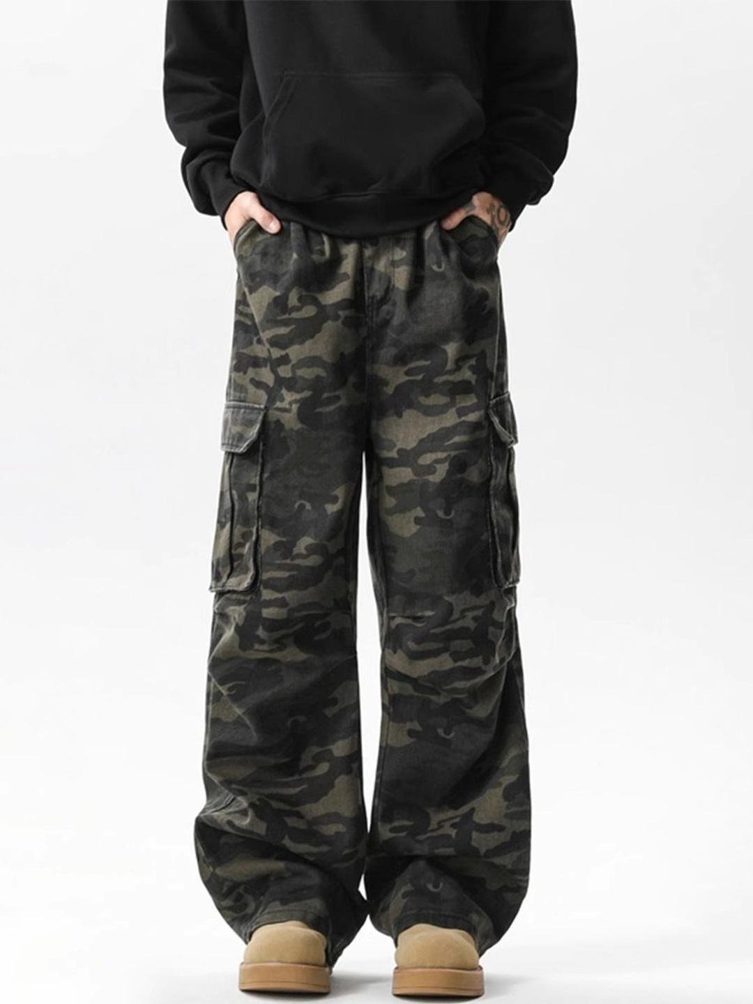 StyleCast x Revolte Men Camouflage Printed Cargos