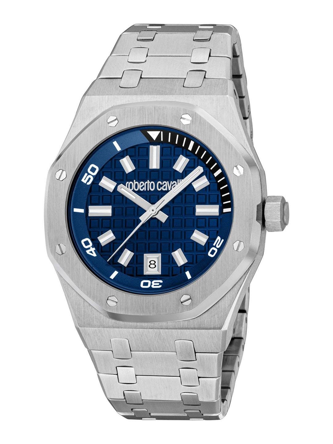 Buy Roberto Cavalli Men Impero Patterned Dial & Stainless Steel