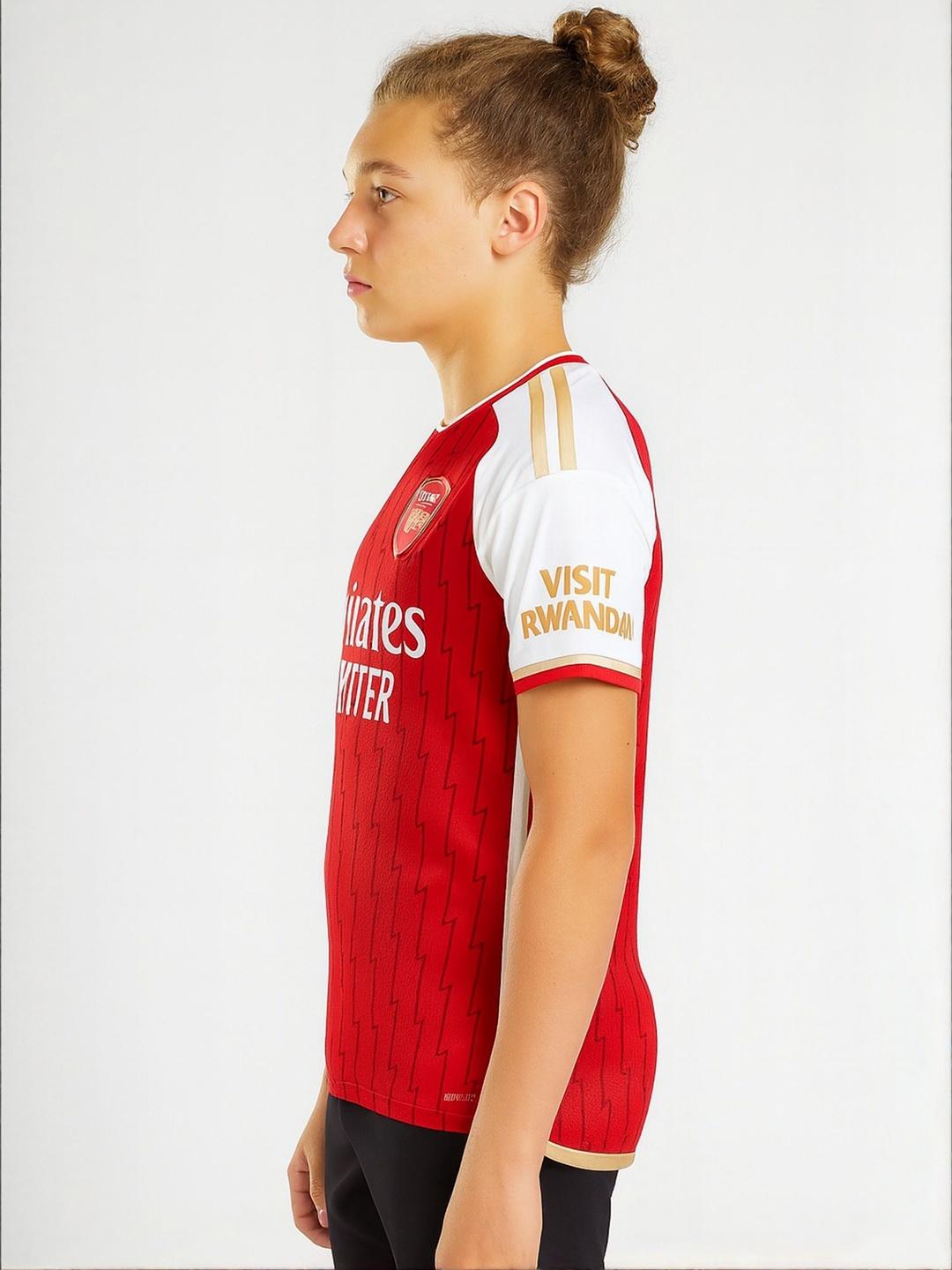Buy Dostitch Kids Red Arsenal Football Jersey Tshirts for Boys