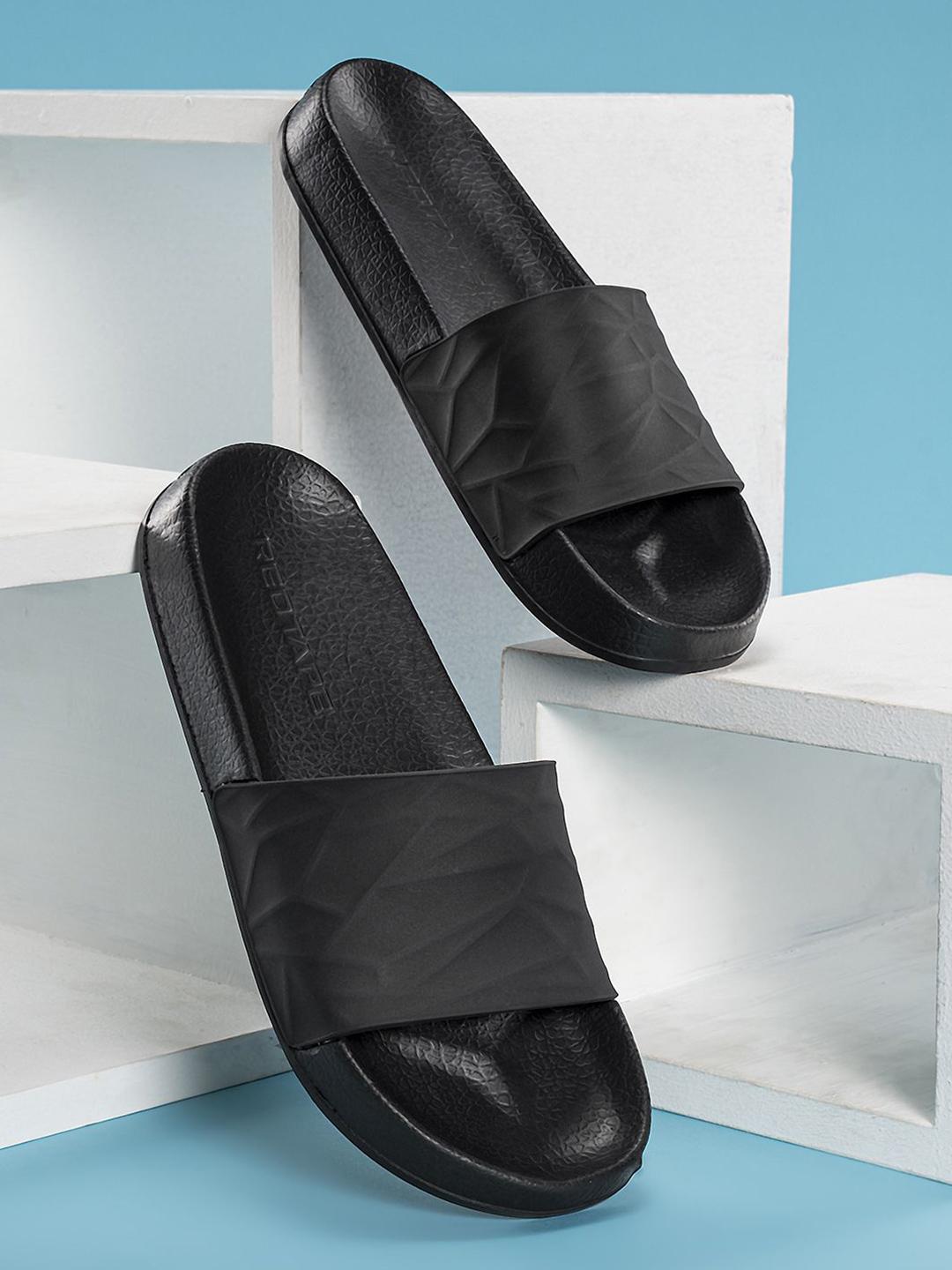 Red Tape Men Sliders Flip Flops Red