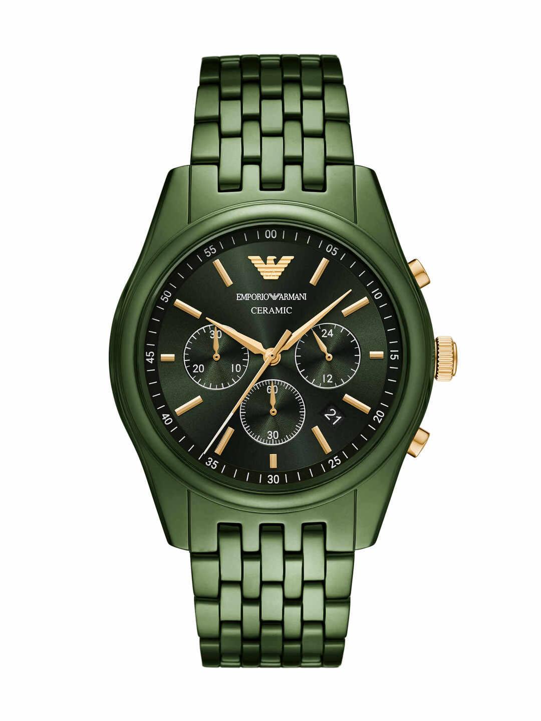 Buy Emporio Armani Men Ceramic Straps Analogue Chronograph Watch