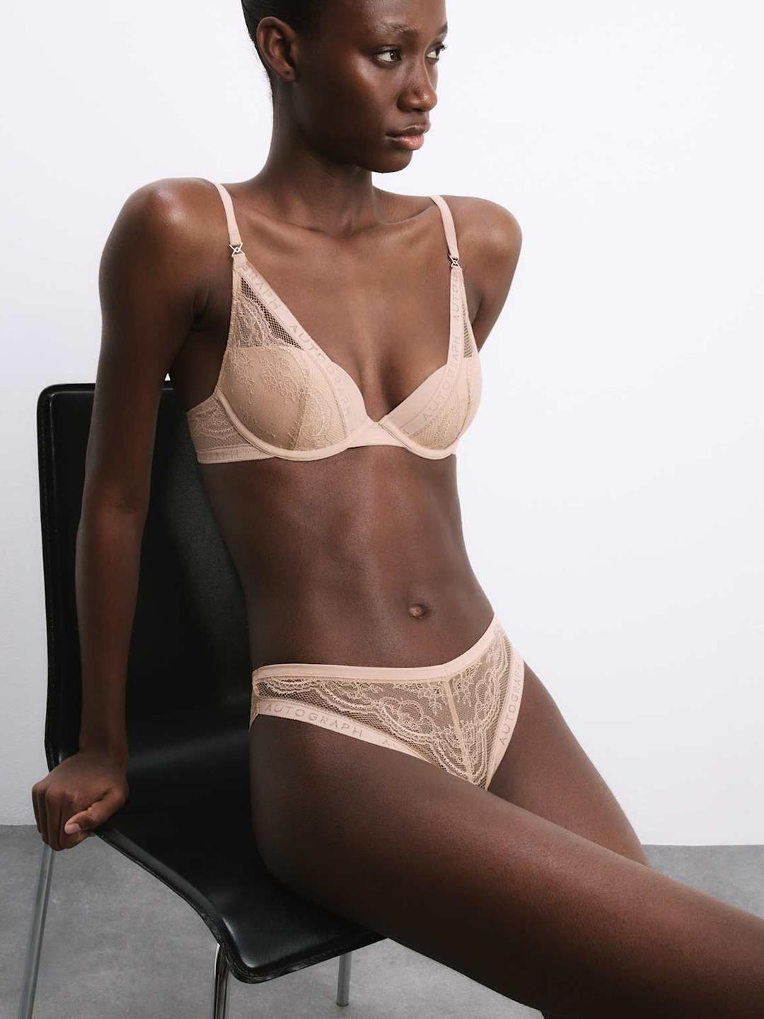 Buy Marks & Spencer AUTOGRAPH Murcia Lace Wired Plunge Bra A-E