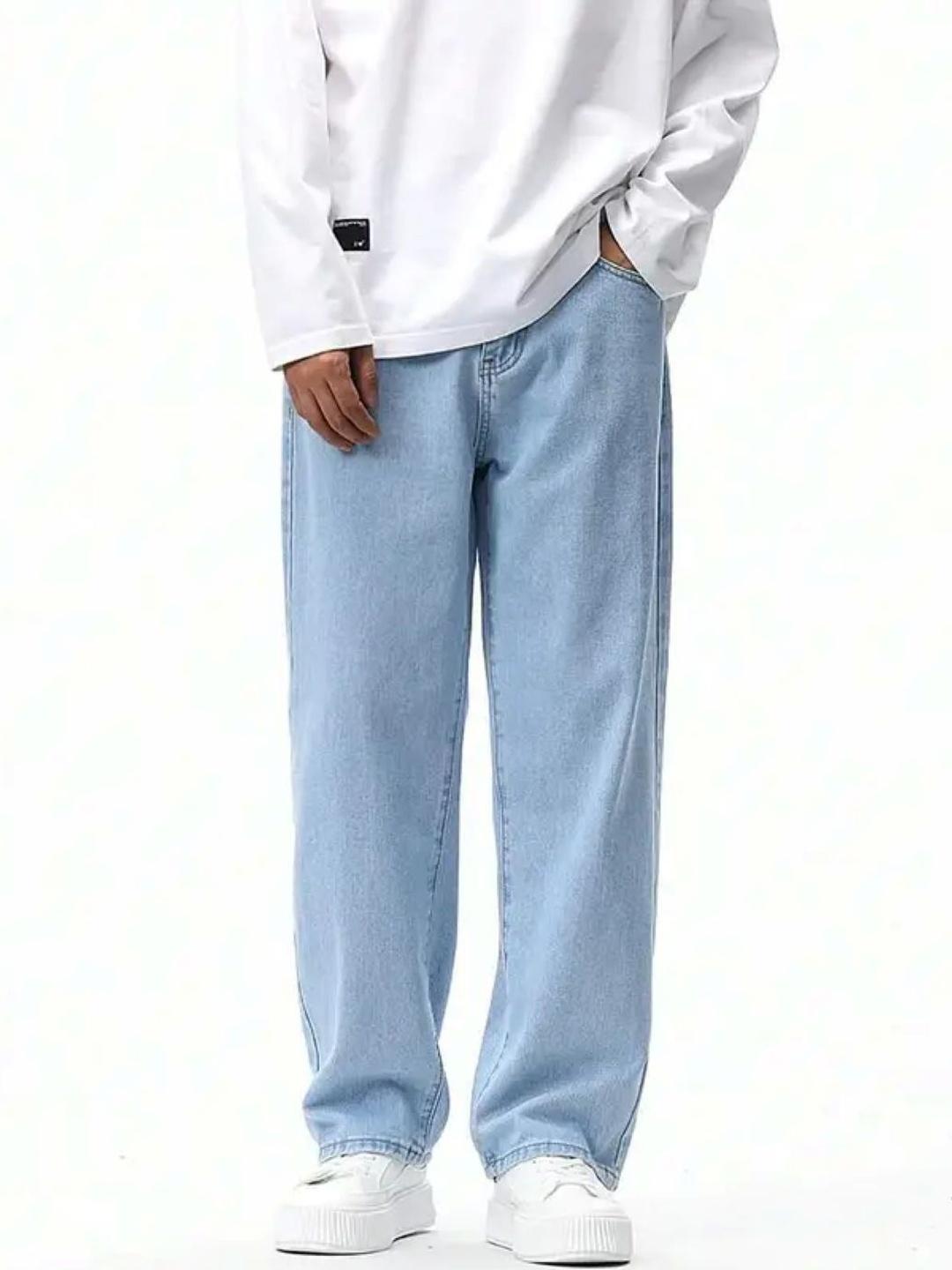 MaverIQ Men Classic Baggy Mid-Rise Stretchable Jeans - Image 1