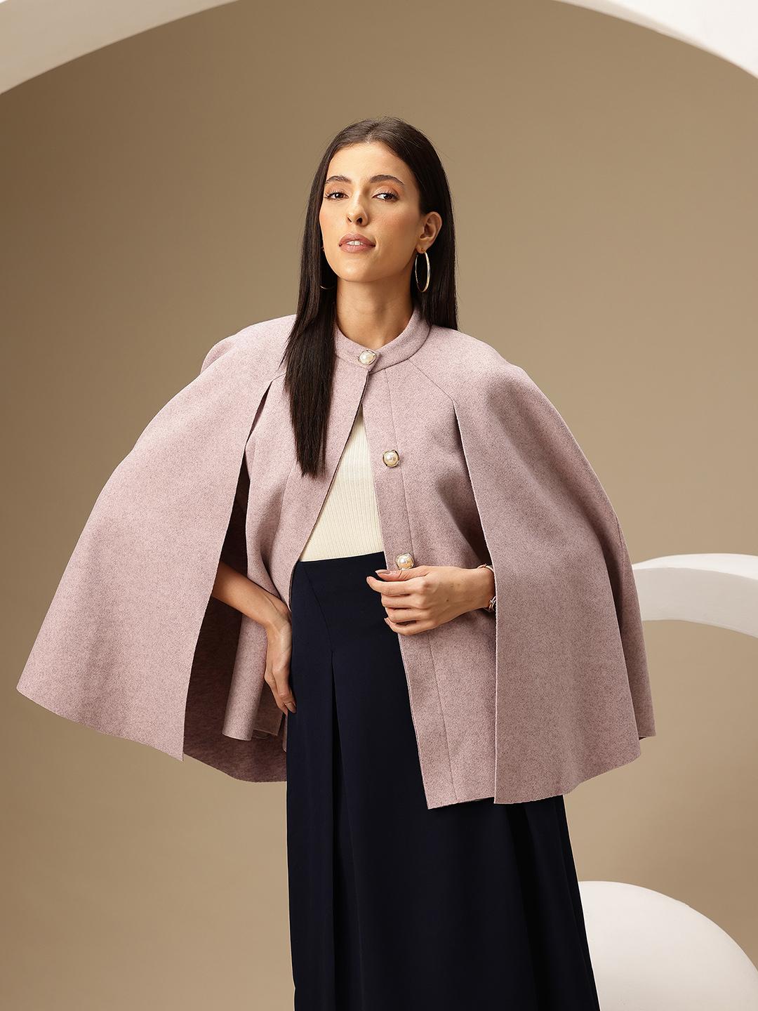 Buy Chemistry Flannel Cape Jacket - Jackets for Women 33927816