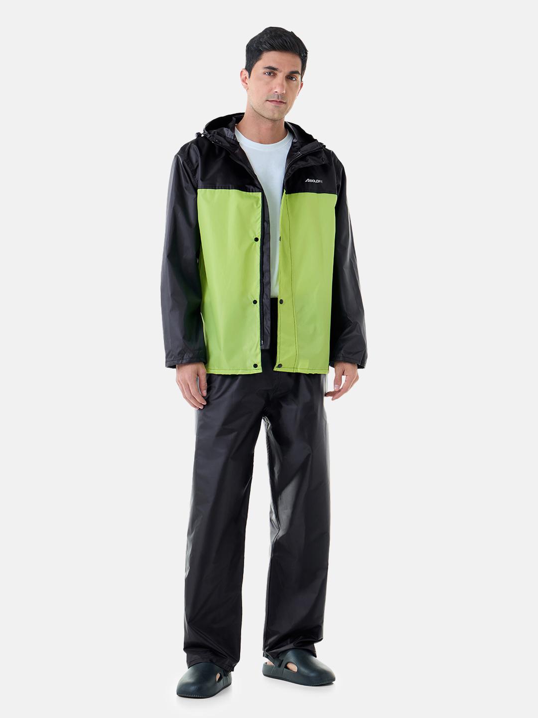 Buy BOLDFIT Storm Breaker Colourblocked Raincoat Top Bottom Rain