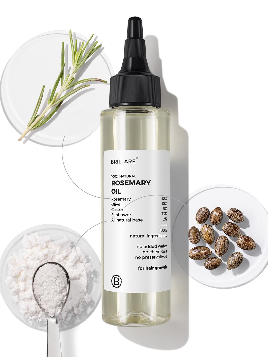 BRILLARE 10% Rosemary Hair Oil 100ml - Image 1