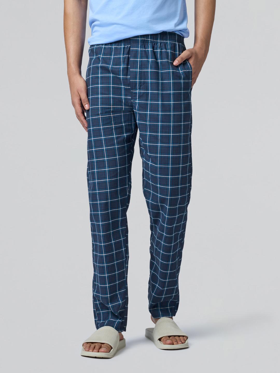 Buy XYXX Men Checked Cotton Lounge Pants - Lounge Pants for Men