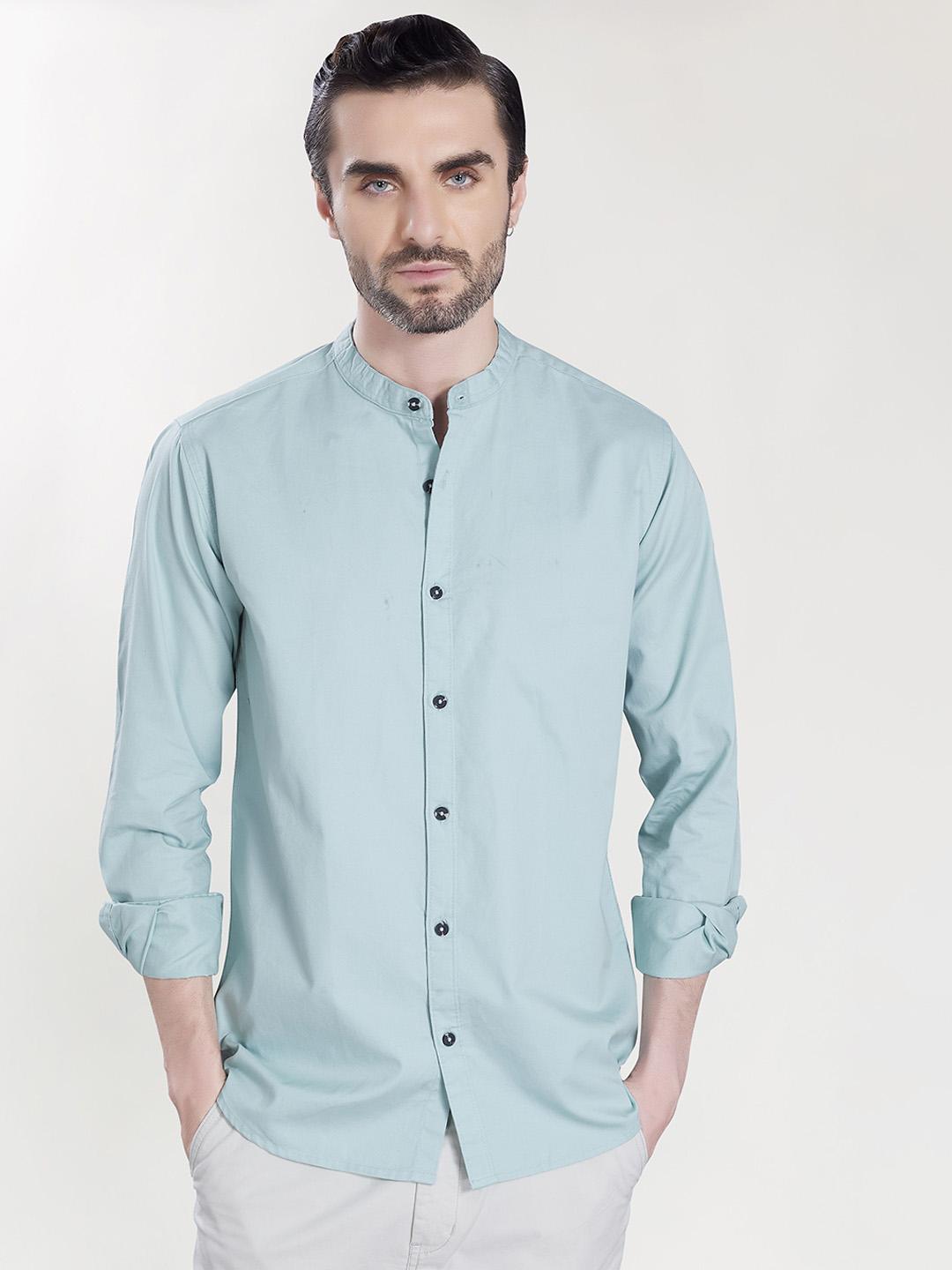 Buy THE BEETEL HOUSE Band Collar Comfort Cotton Shirt - Shirts for