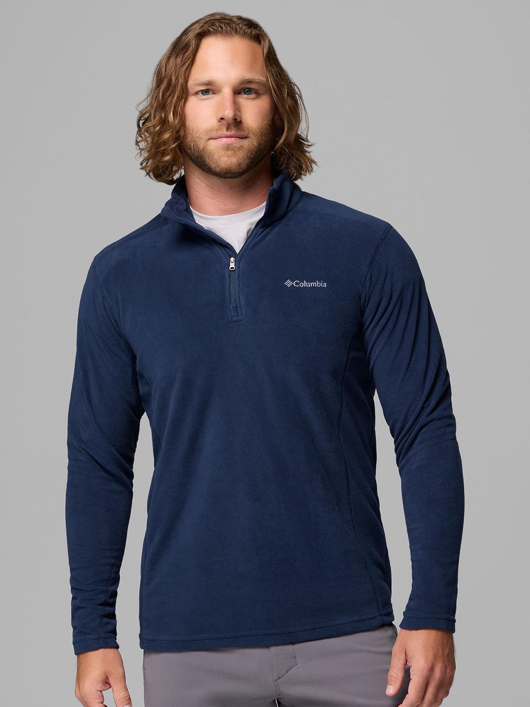 Buy Columbia Klamath Range Men Brand Logo Print Mock Collar Half