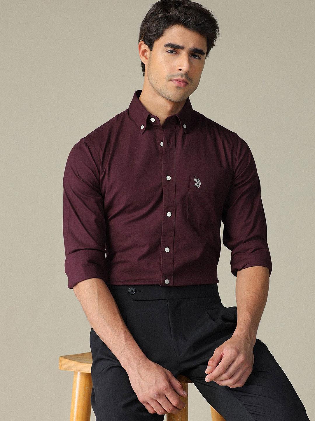 U.S. Polo Assn. Button-Down Collar Tailored Fit Shirt - Image 1