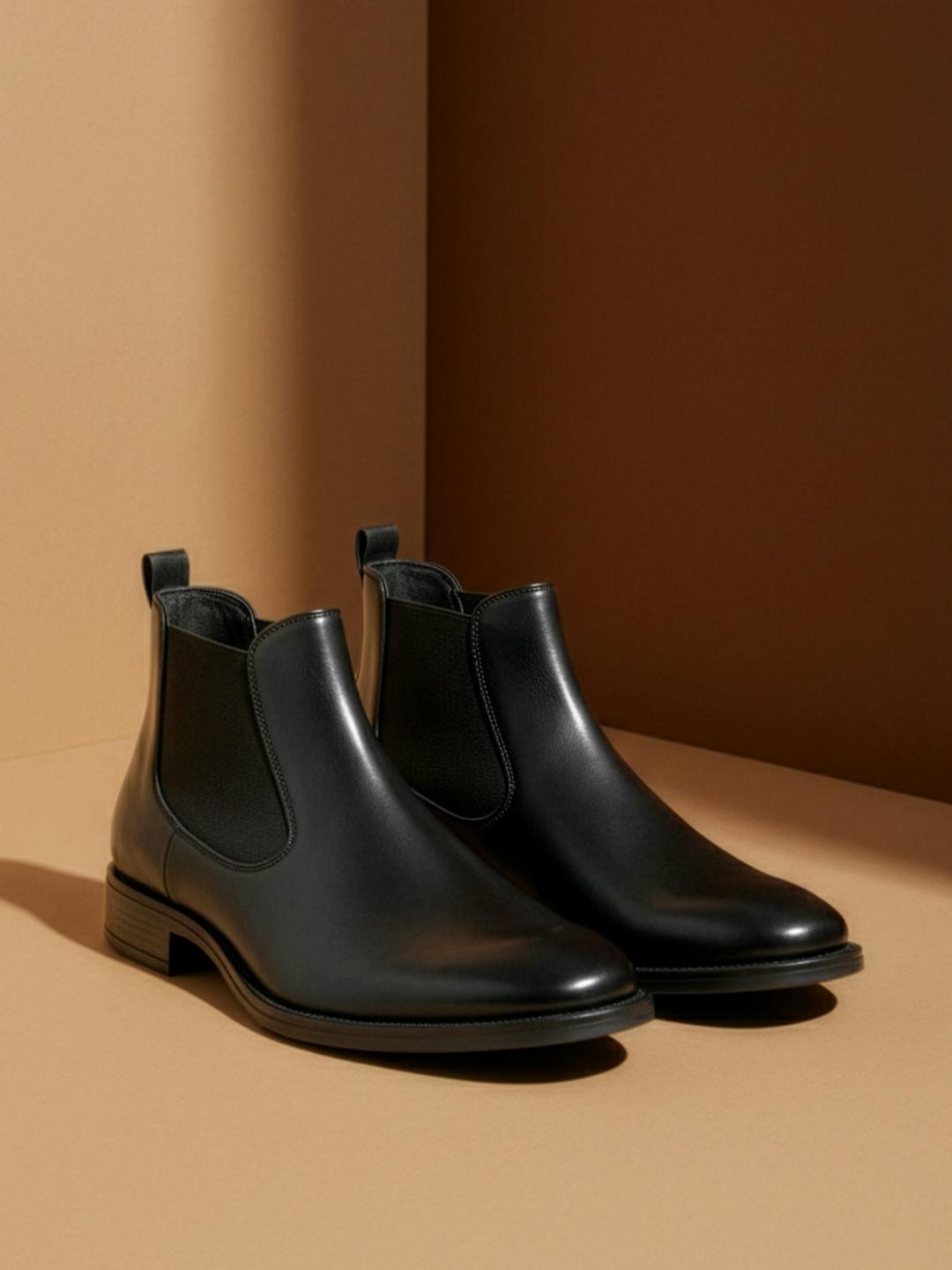 Kenneth Cole Men Leather Chelsea Boots
