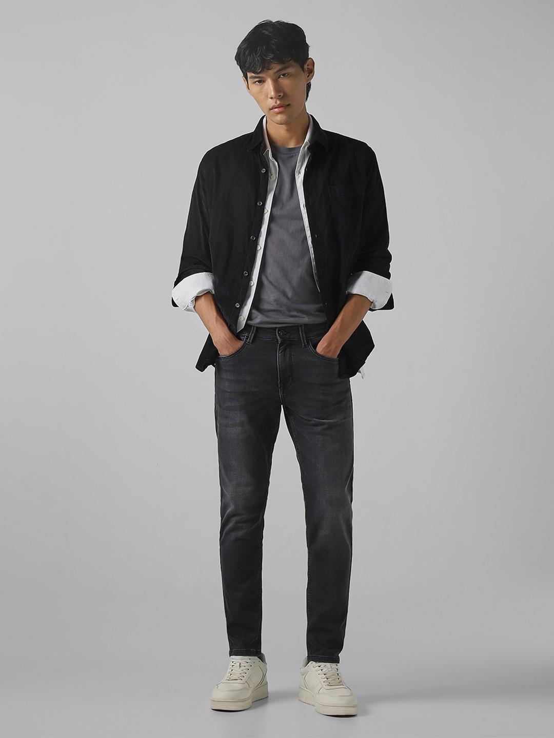 Mufti Men Skinny Fit Mid-Rise Light Fade Stretchable Jeans - Image 1