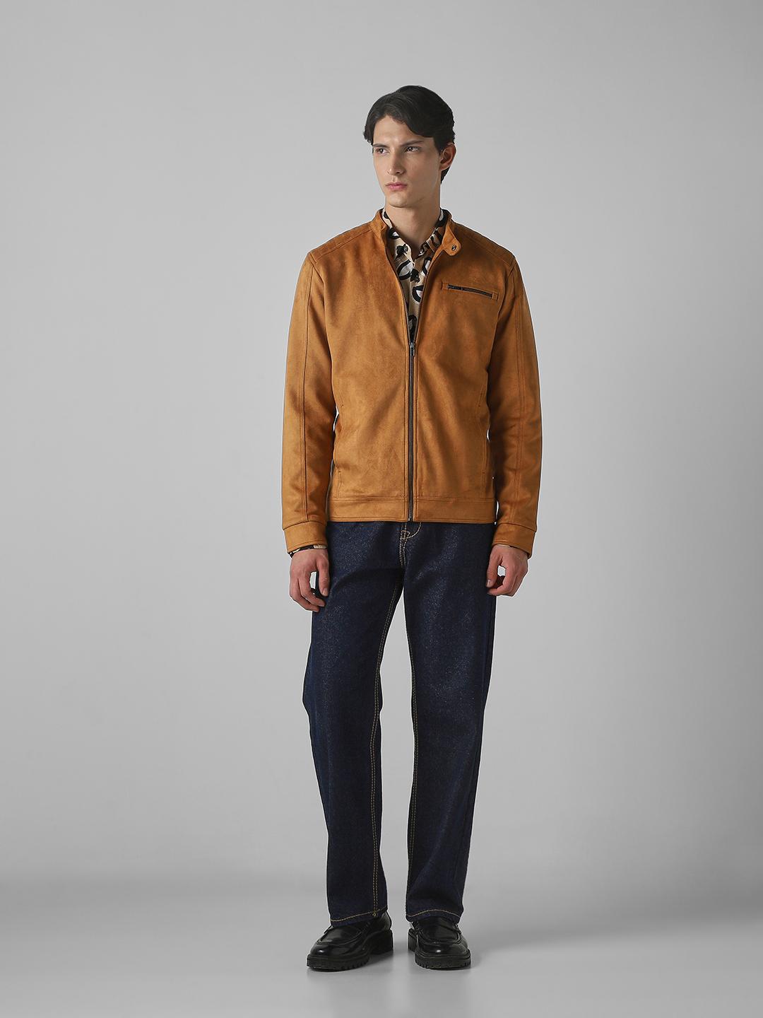 Mufti Stand Collar Slim Fit Bomber Jacket - Image 1