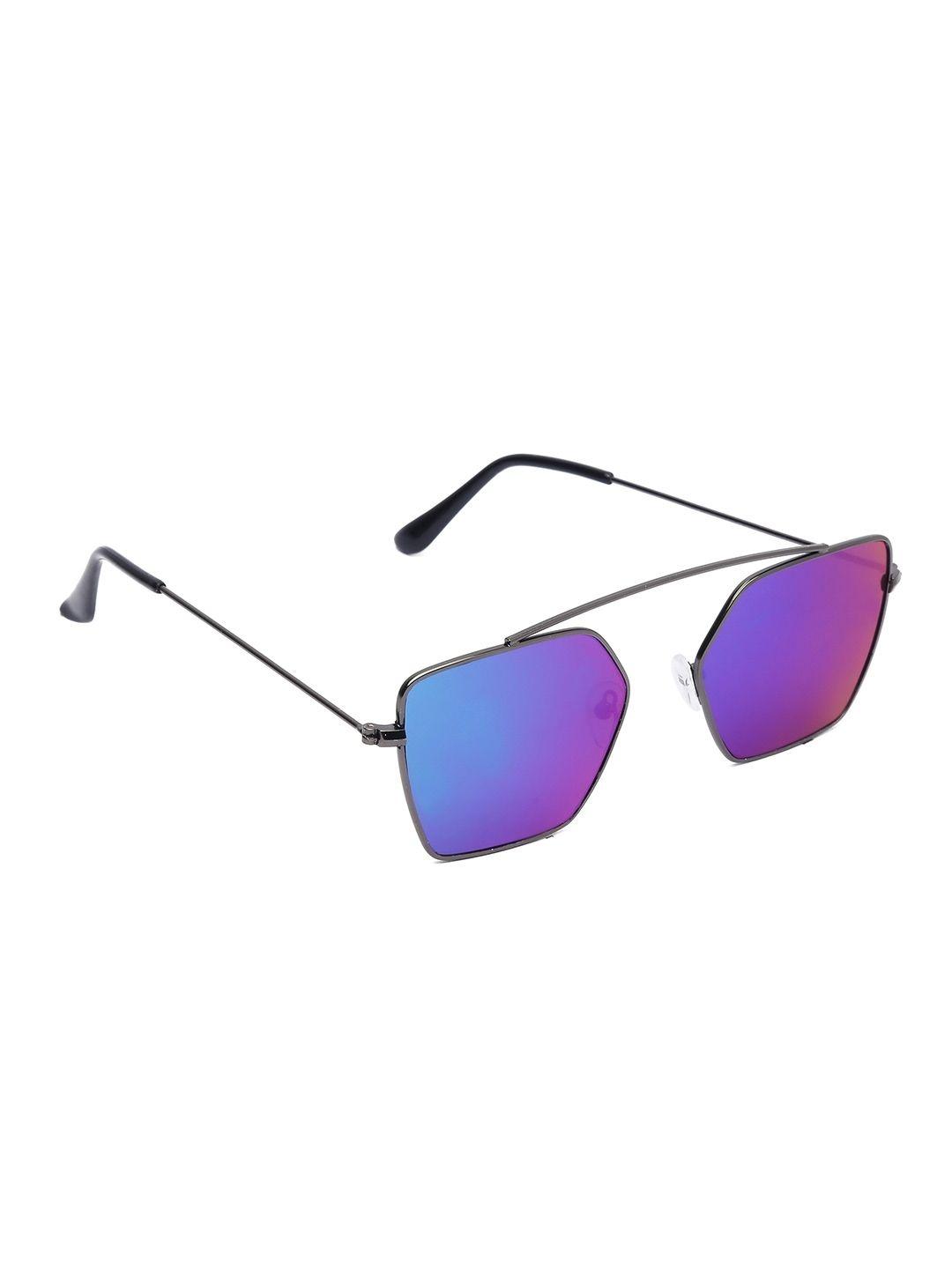 Buy SZN Unisex Purple Lens & Gunmetal-Toned Other Sunglasses with