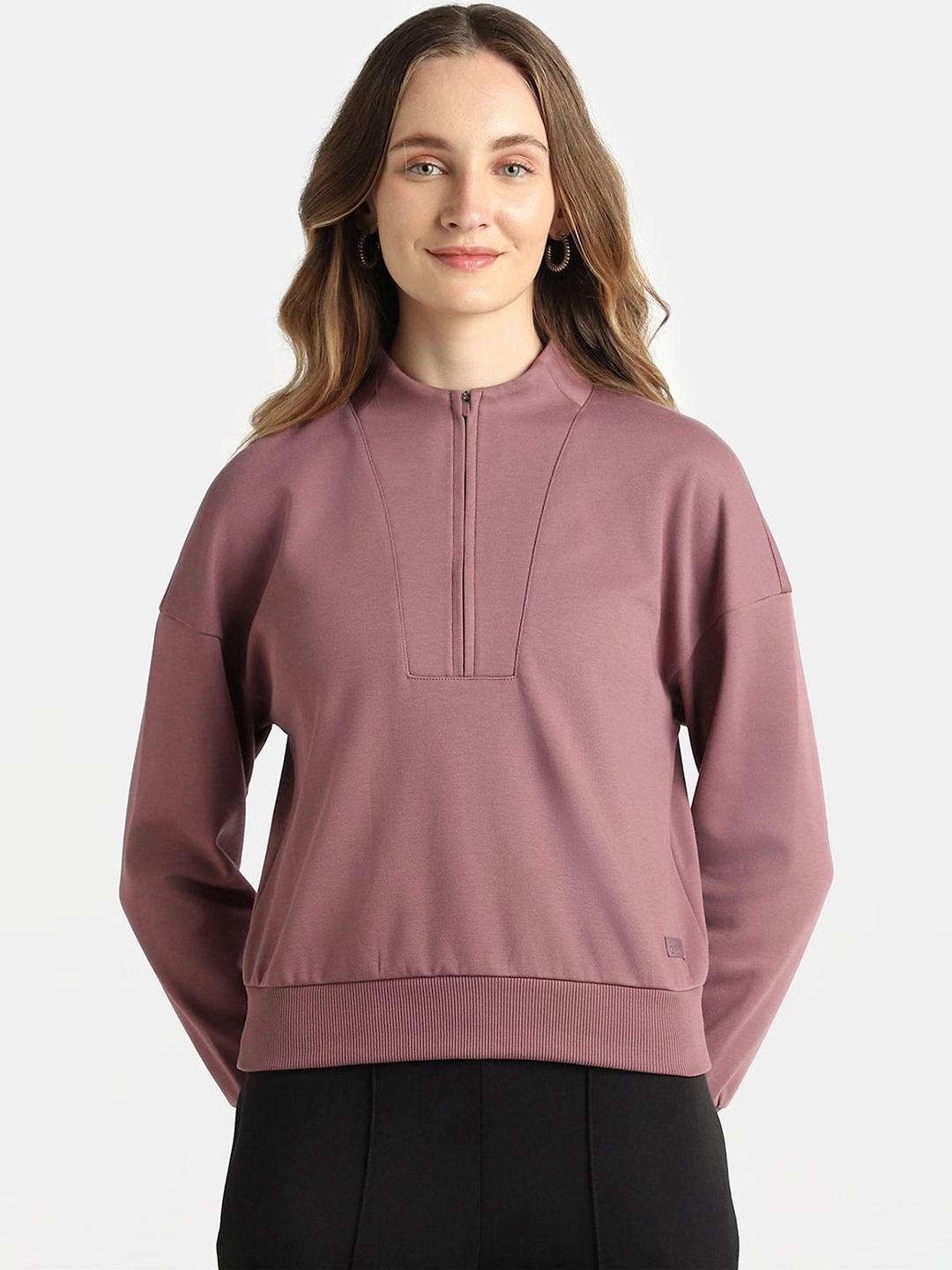 Buy Jockey Groove Super Combed Cotton Rich Half Zip Sweatshirt