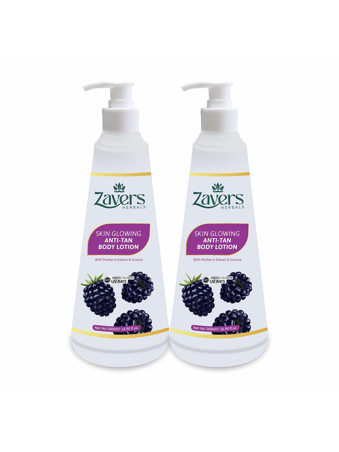 Buy Zavers Set Of 2 Skin Glowing Lotion With Mulberry Extract- 500