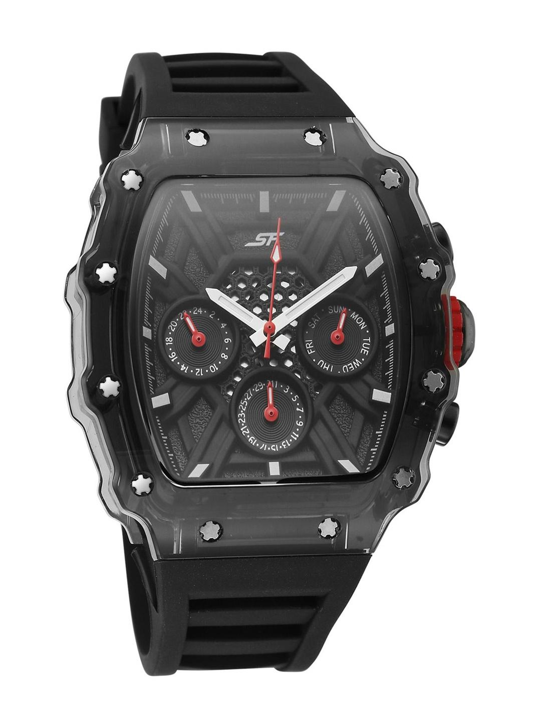 Sonata SF Maiden Voyage Quartz Analog Black Dial Watch for Men - Image 1