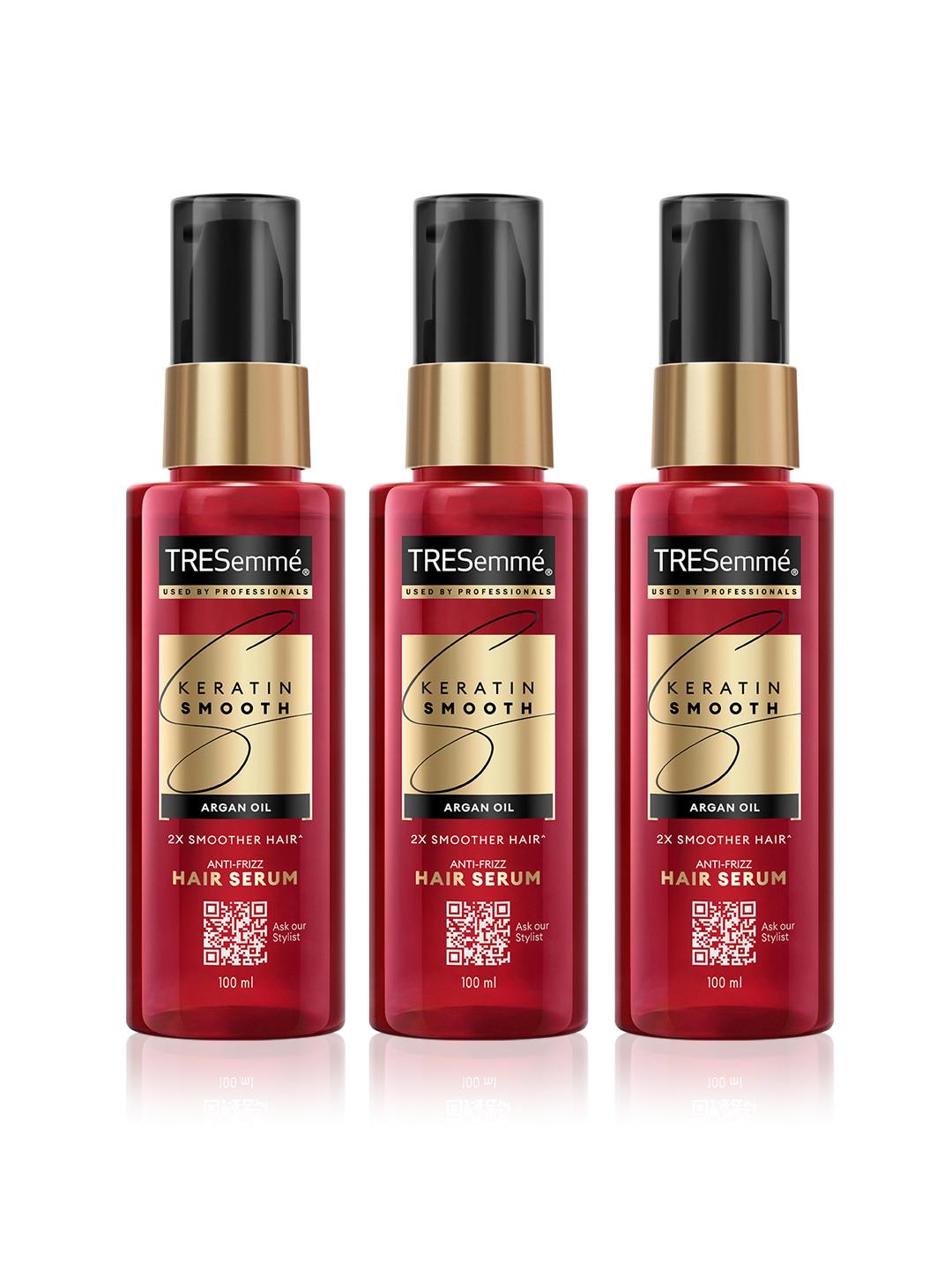 TRESemme Keratin Smooth Anti-Frizz Serum 3x100ml Pack of 3 - Image 1