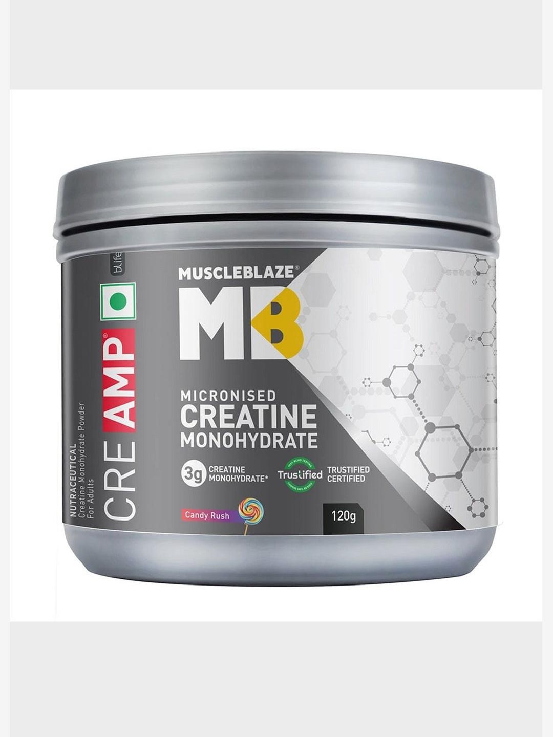 MuscleBlaze Micronised Creatine Monohydrate 120g Candy Rush - Image 1