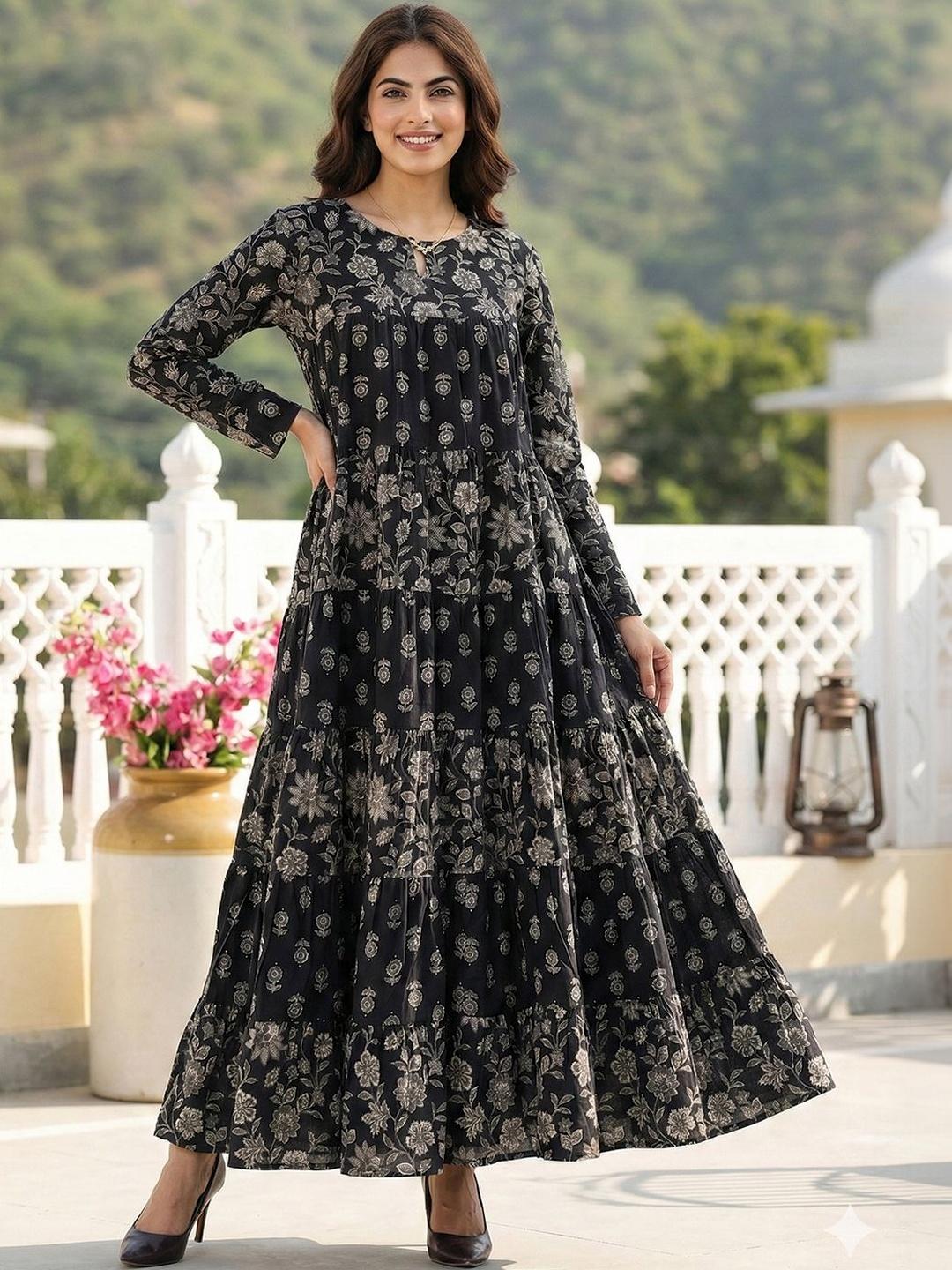 chinese dress ladies Anouk Silk Maxi Dress Wave Length  Hansen & Gretel