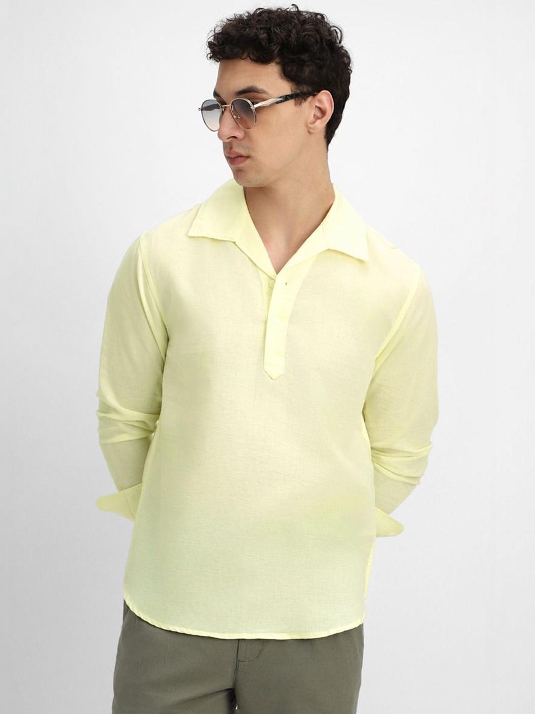 Snitch Linen Blend Long Sleeves Shirt - Image 1