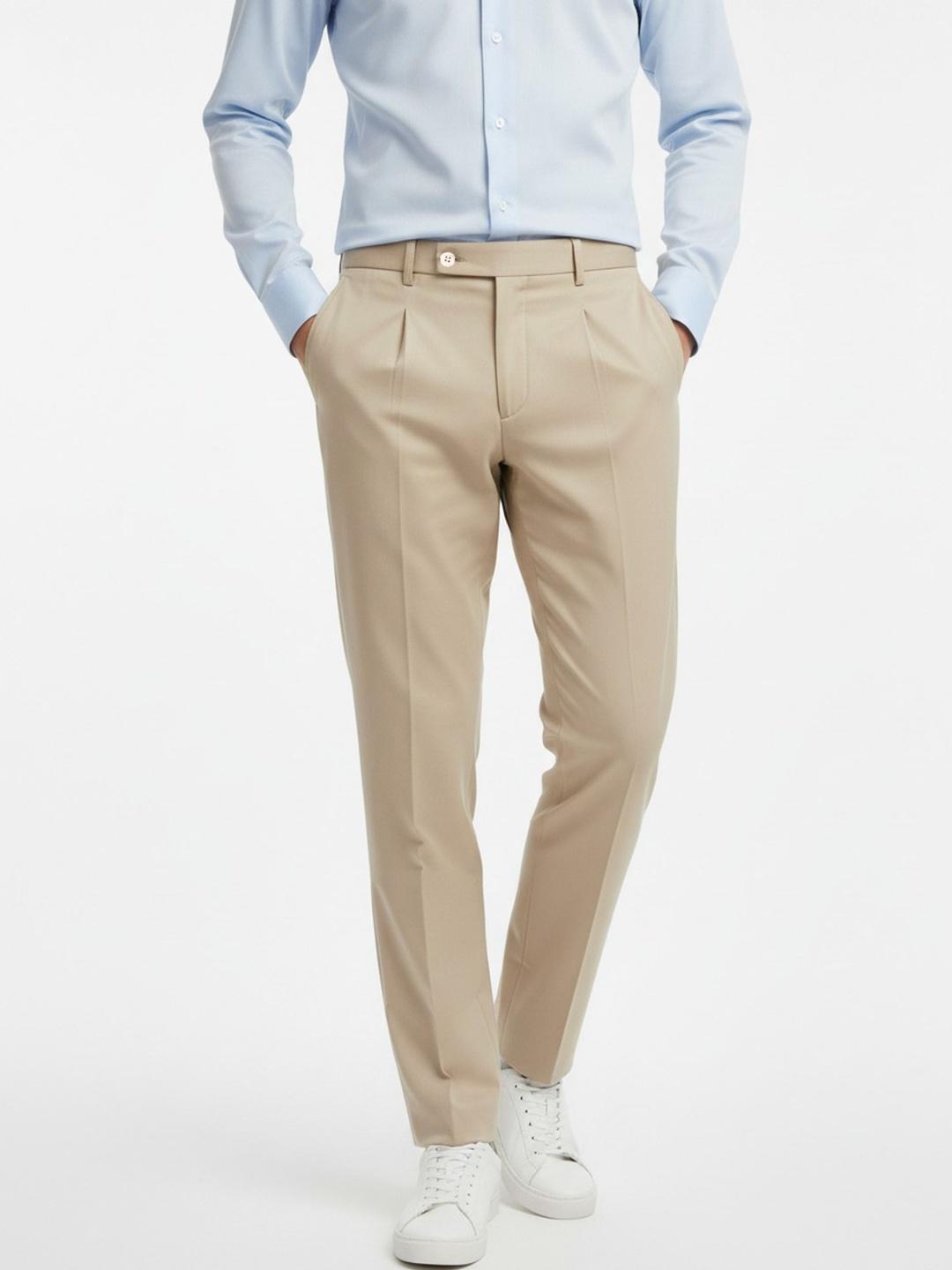 XENOR Men Pleated Trousers - Image 1