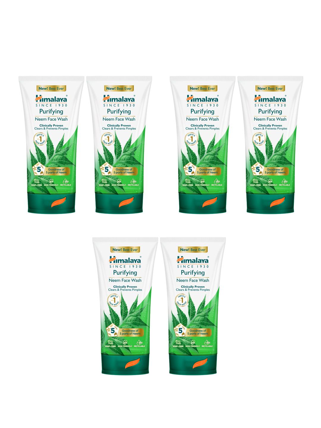 Himalaya Purifying Neem Face Wash 6 Pack 150ml Pack of 6 - Image 1