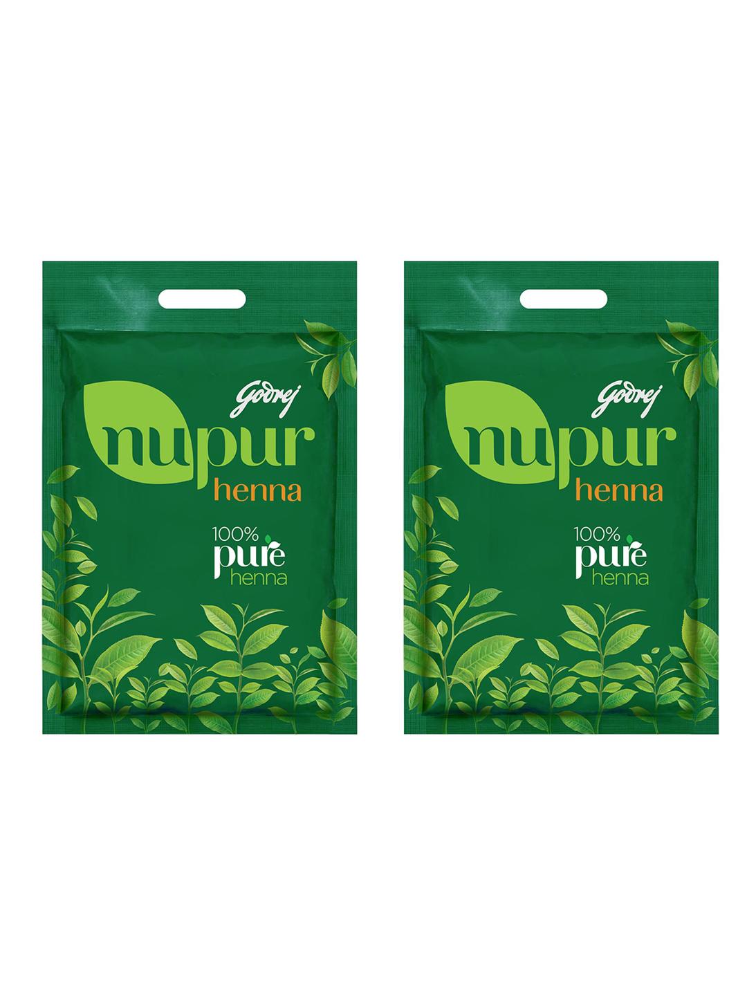 Buy Godrej Nupur Henna Set of 2 100% Pure Henna - 500 g each
