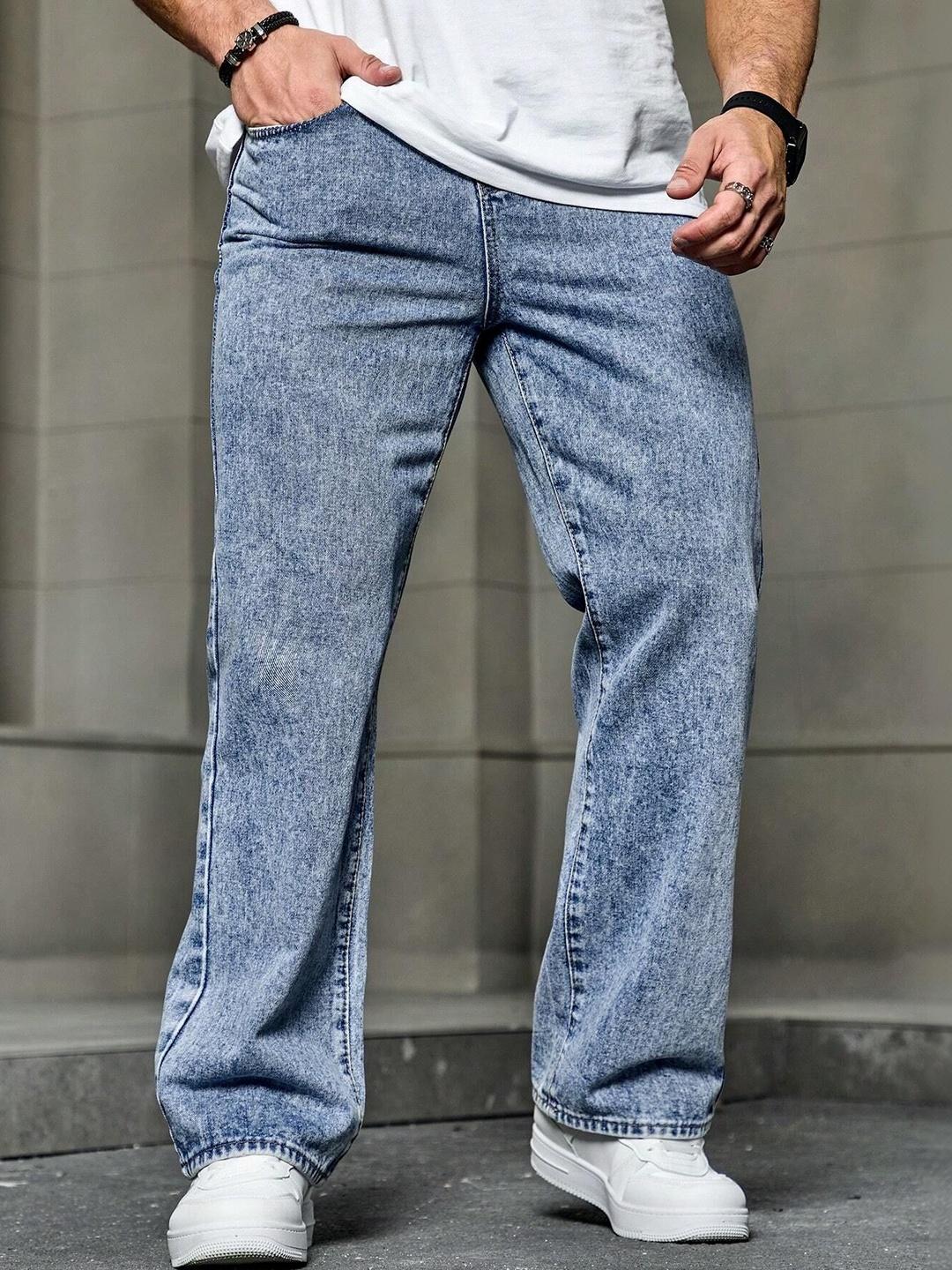 DENIMLOOK Men Mid-Rise Heavy Fade Stretchable Jeans - Image 1