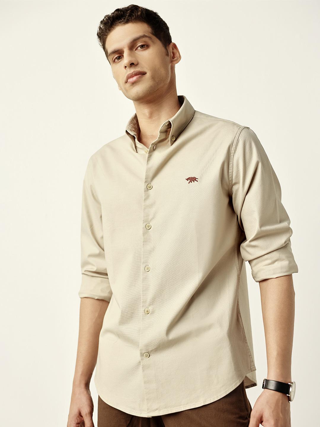 Andamen Men Casual Oxford Regular Fit Shirt - Image 1