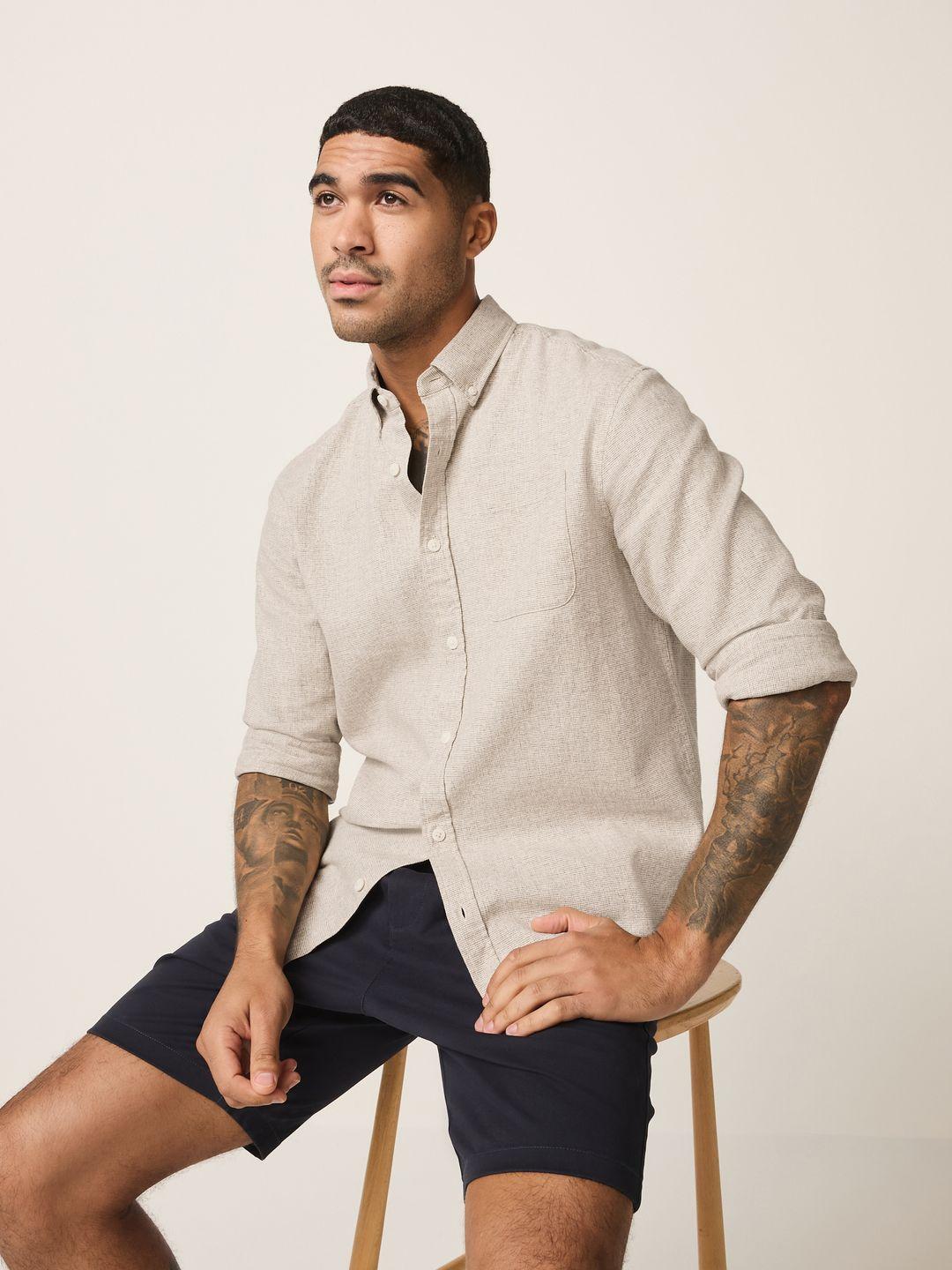 Buy NEXT Cotton Linen Casual Shirt - Shirts for Men 38422456 | Myntra