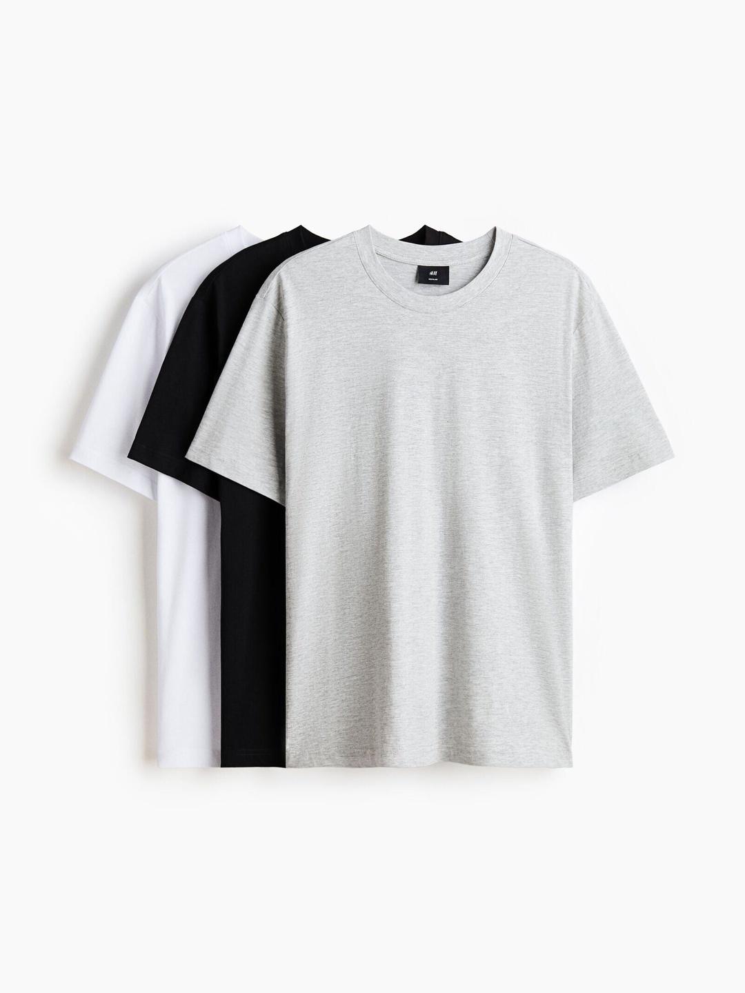 H&M 3-Pack Regular Fit T-Shirts