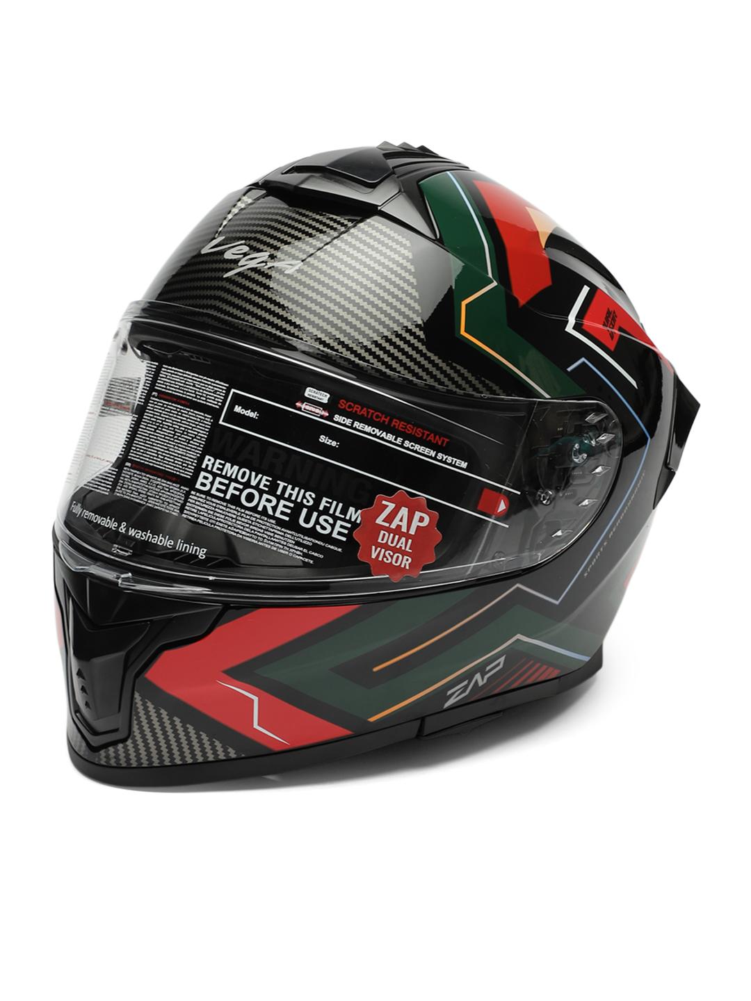 Buy VEGA Zap Explore D/V ISI and DOT Certified Full Face Helmet
