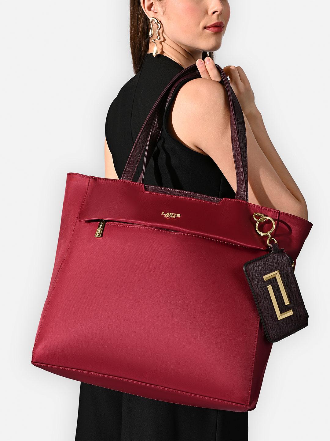 Buy Lavie Luxe Women's Zumi 15 Inch Laptop Large Tote Handbag With