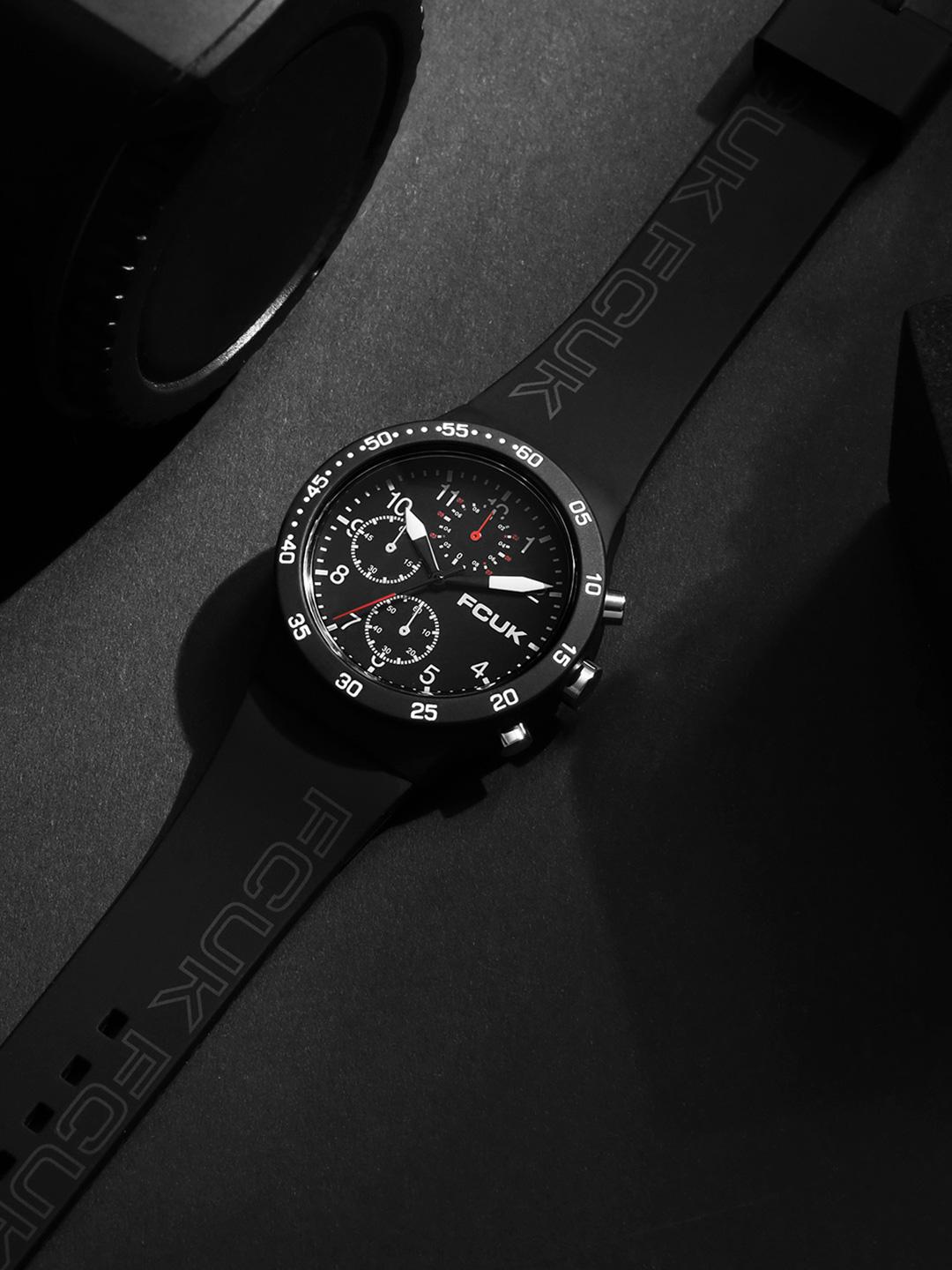 FCUK Unisex Dial & Straps Analogue Watch FC184B - Image 1