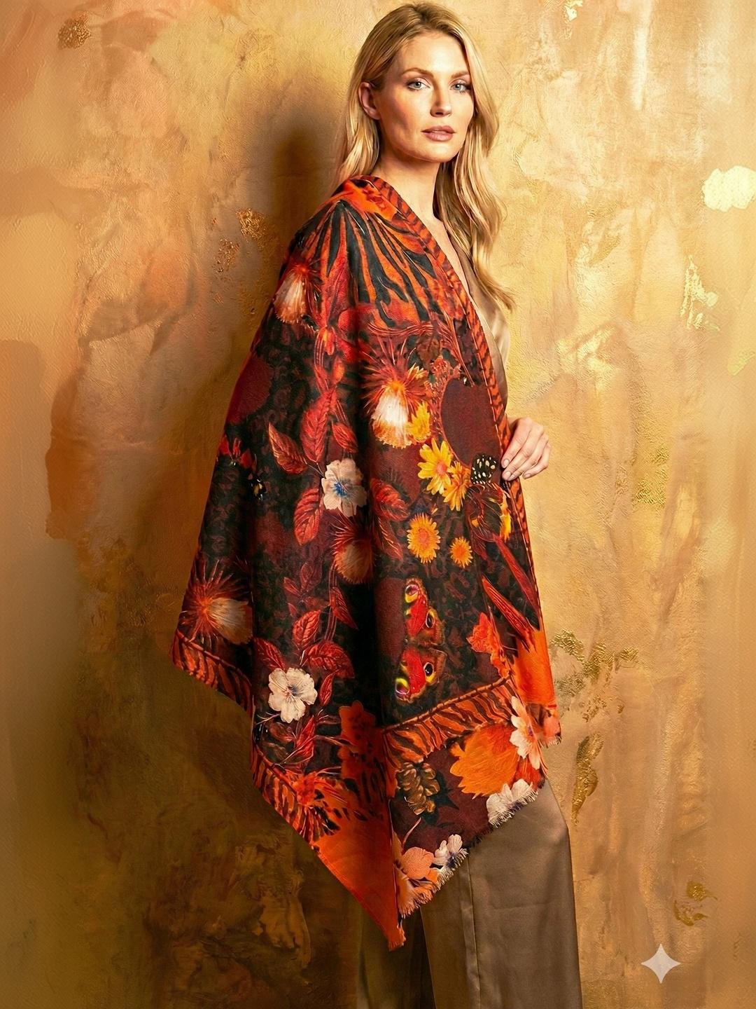 all about you Women Floral Printed Pashmina Shawl -  - Apparel for Women