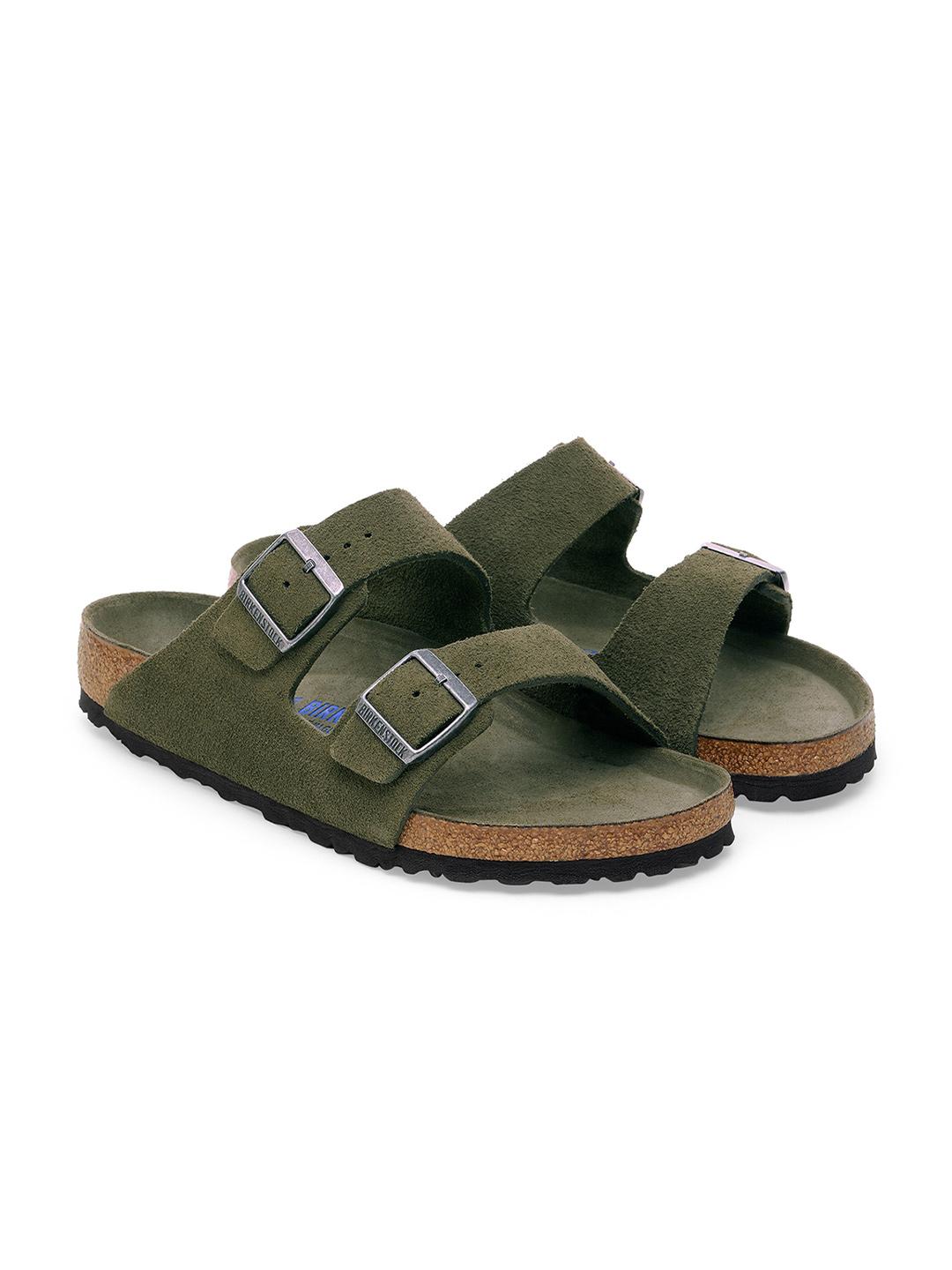 Birkenstock Unisex Green Slip-On Sandals - Image 1